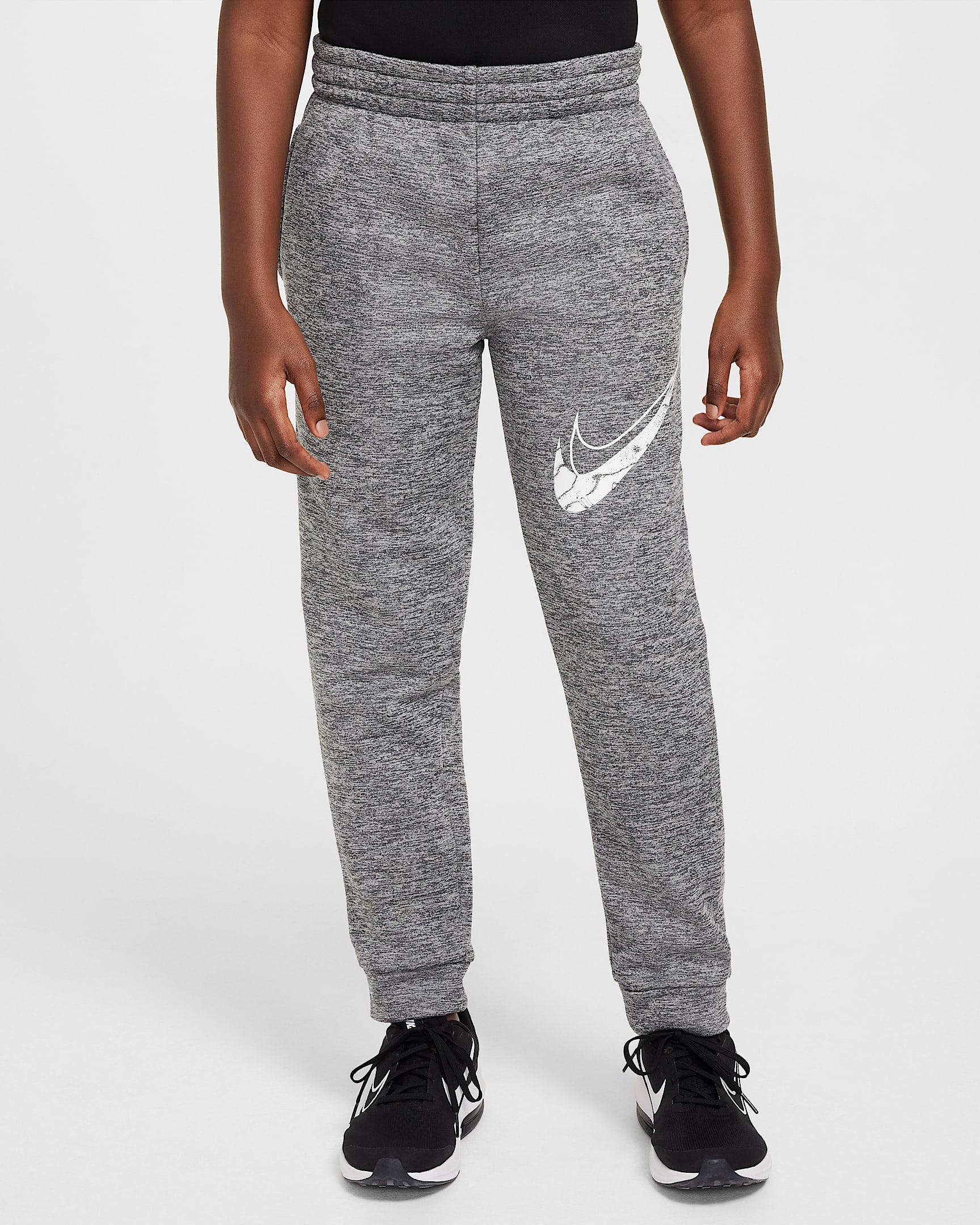 Nike Multi Stain Repel Big Kids' Therma-FIT Joggers - Dark Grey/Heather/Photon Dust/White