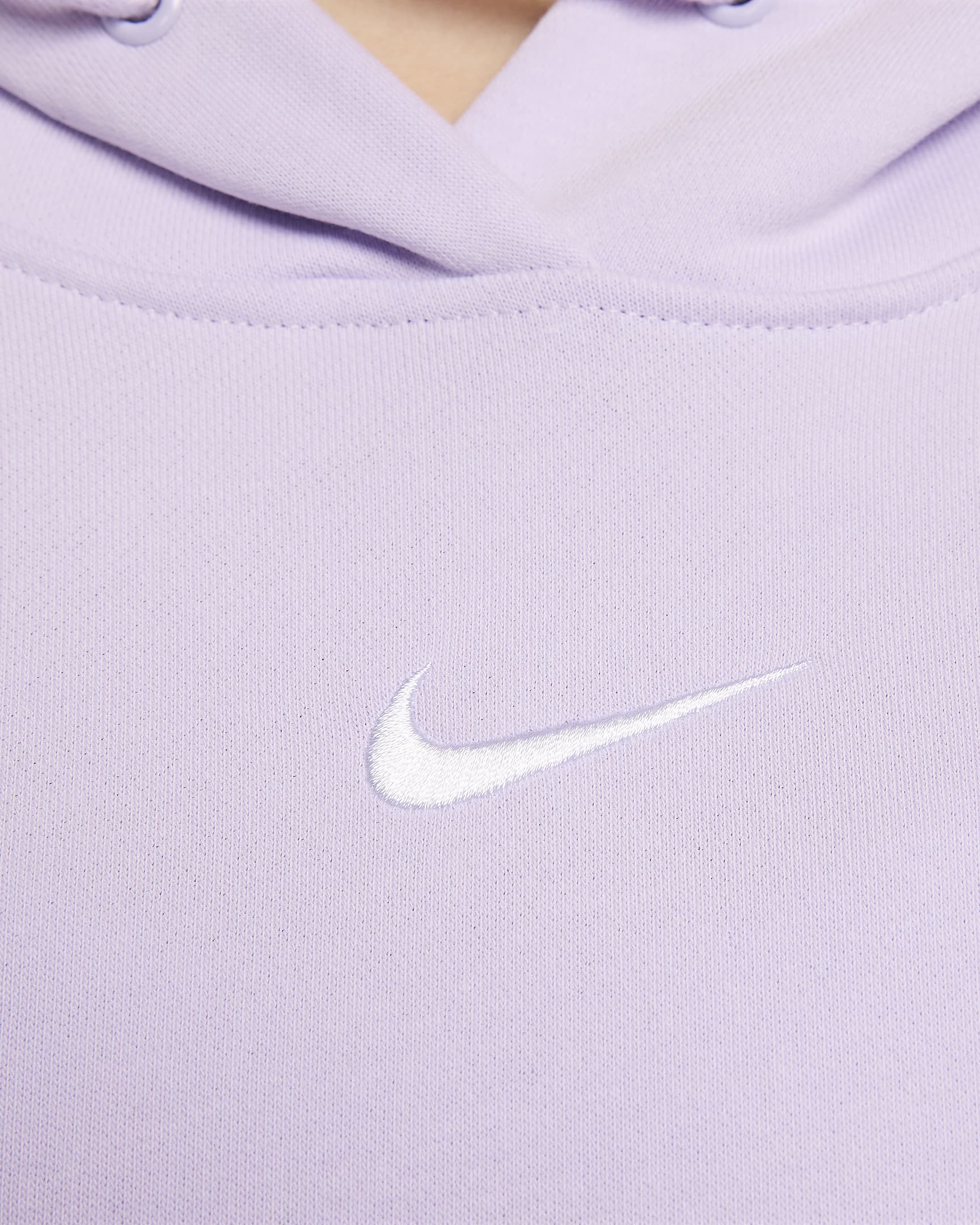 Nike Sportswear Phoenix Fleece Women's Oversized Pullover French Terry Hoodie - Violet Mist/White