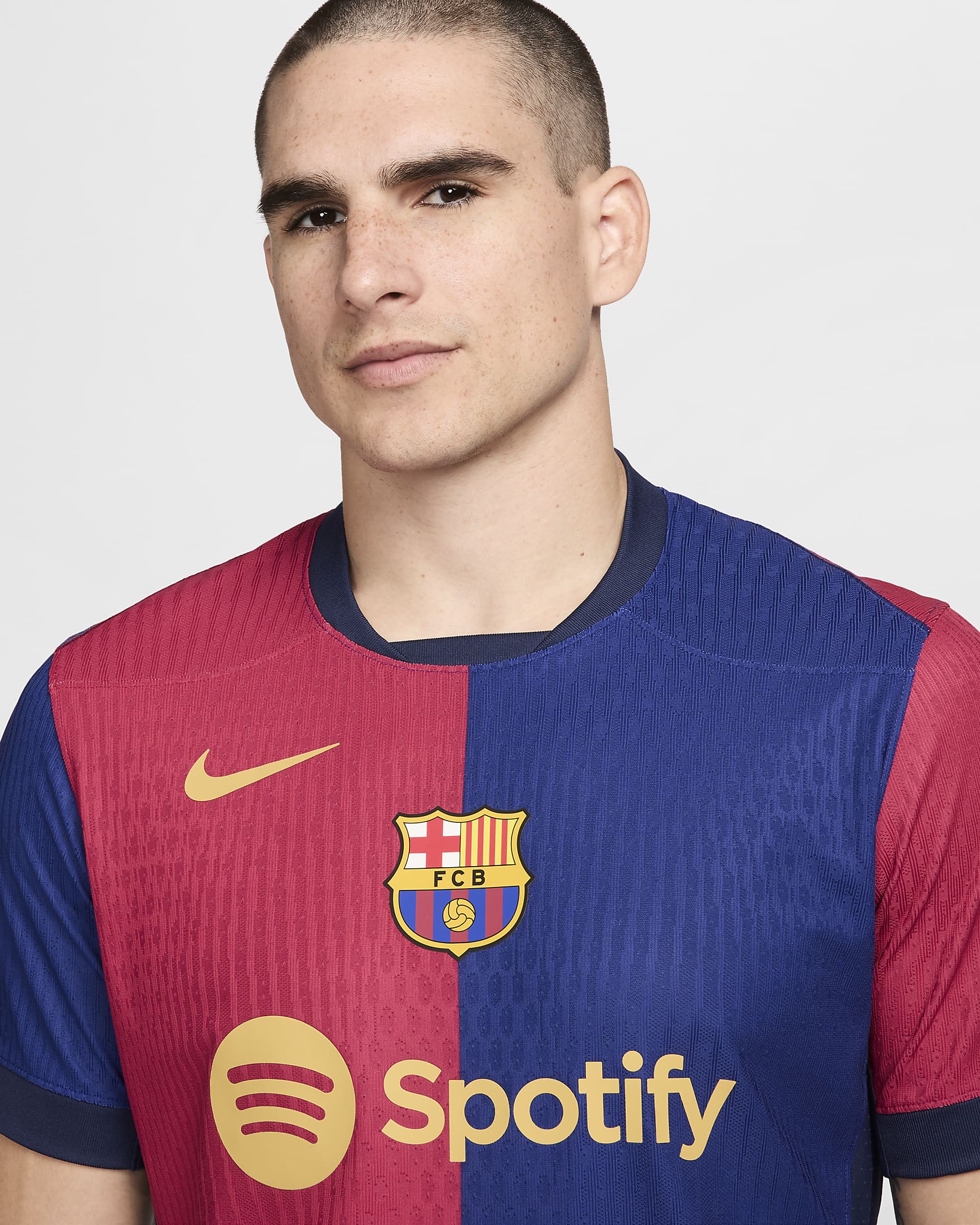 FC Barcelona 2024/25 Match Thuis Nike Dri-FIT ADV authentiek voetbalshirt voor heren - Deep Royal Blue/Noble Red/Midnight Navy/Club Gold