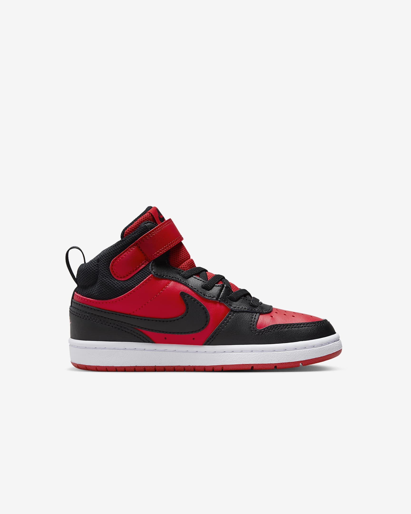 Nike Court Borough Mid 2 Schuh für jüngere Kinder - University Red/Weiß/Schwarz