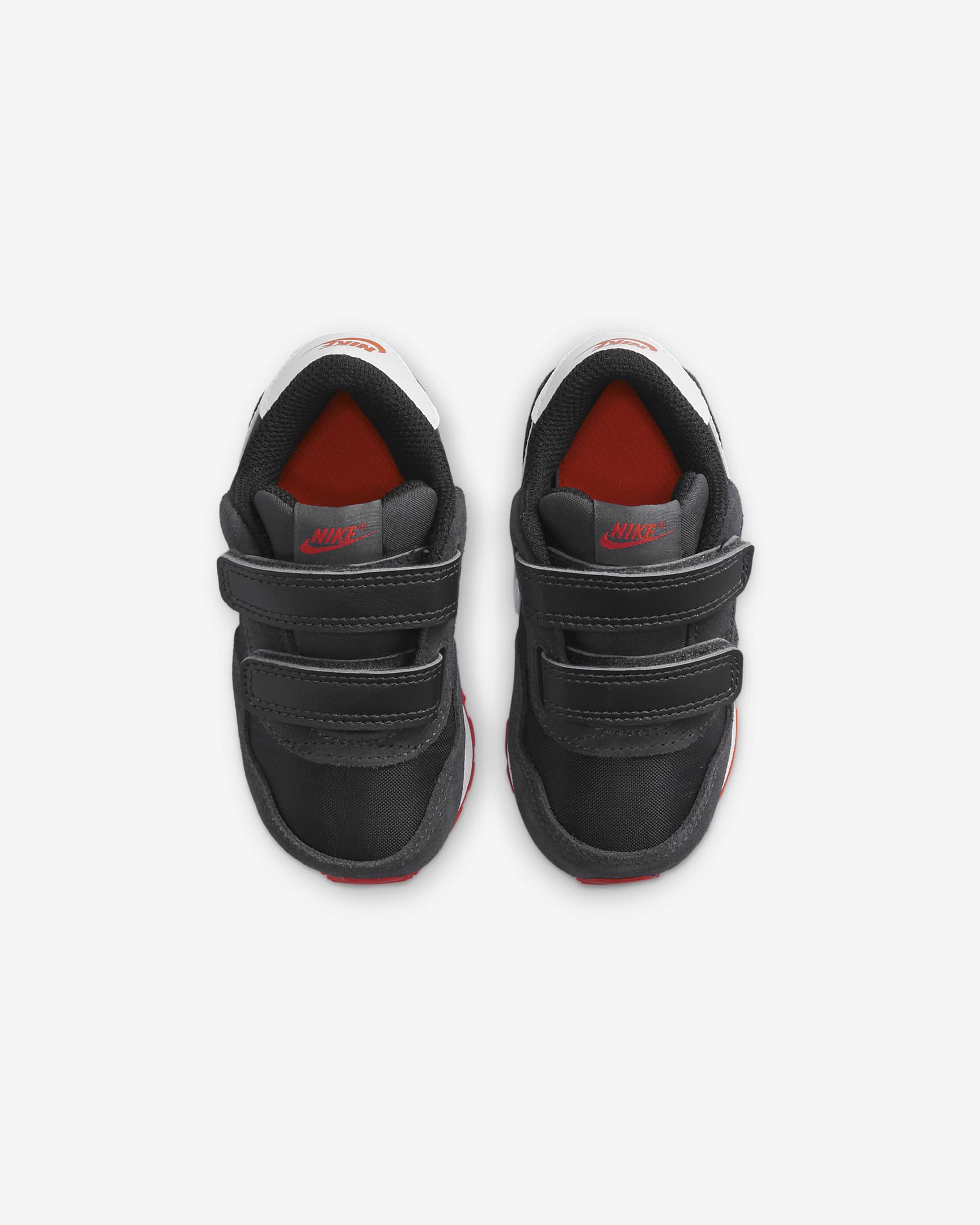 Nike MD Valiant Baby and Toddler Shoe - Black/Dark Smoke Grey/University Red/White