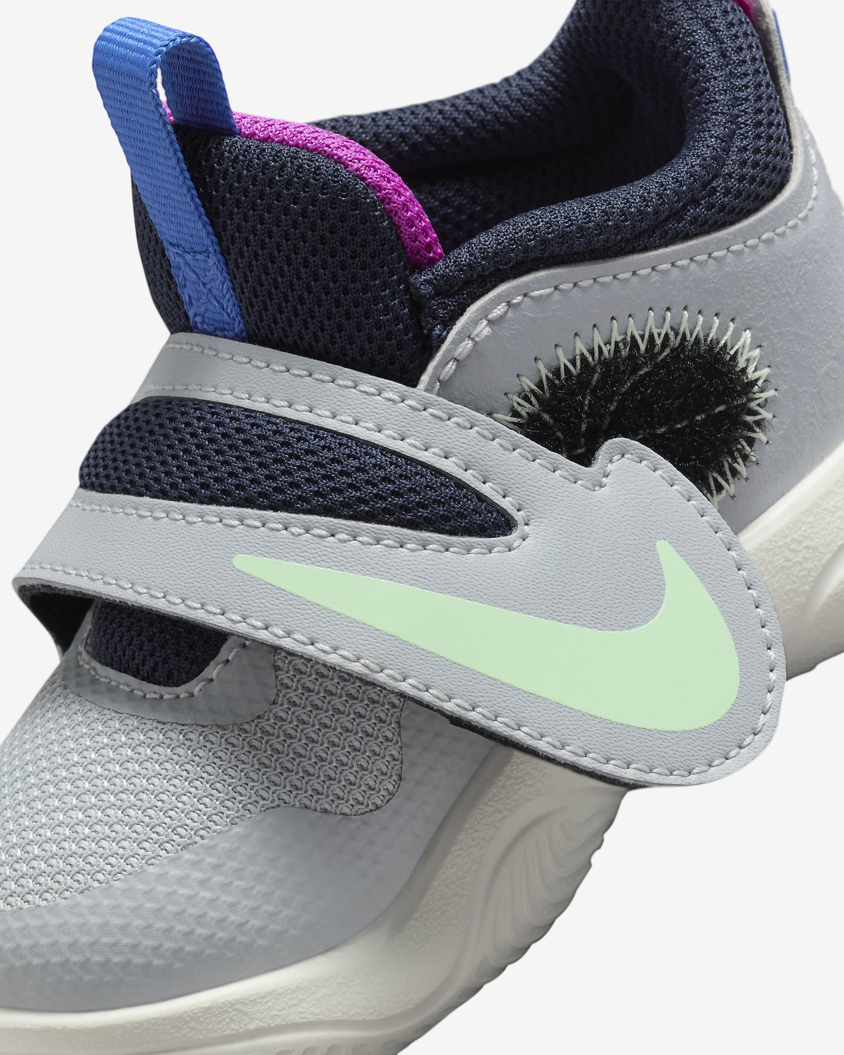 Nike Team Hustle D 11 SE 嬰幼兒鞋款 - Wolf Grey/Obsidian/Hyper Royal/Vapor Green