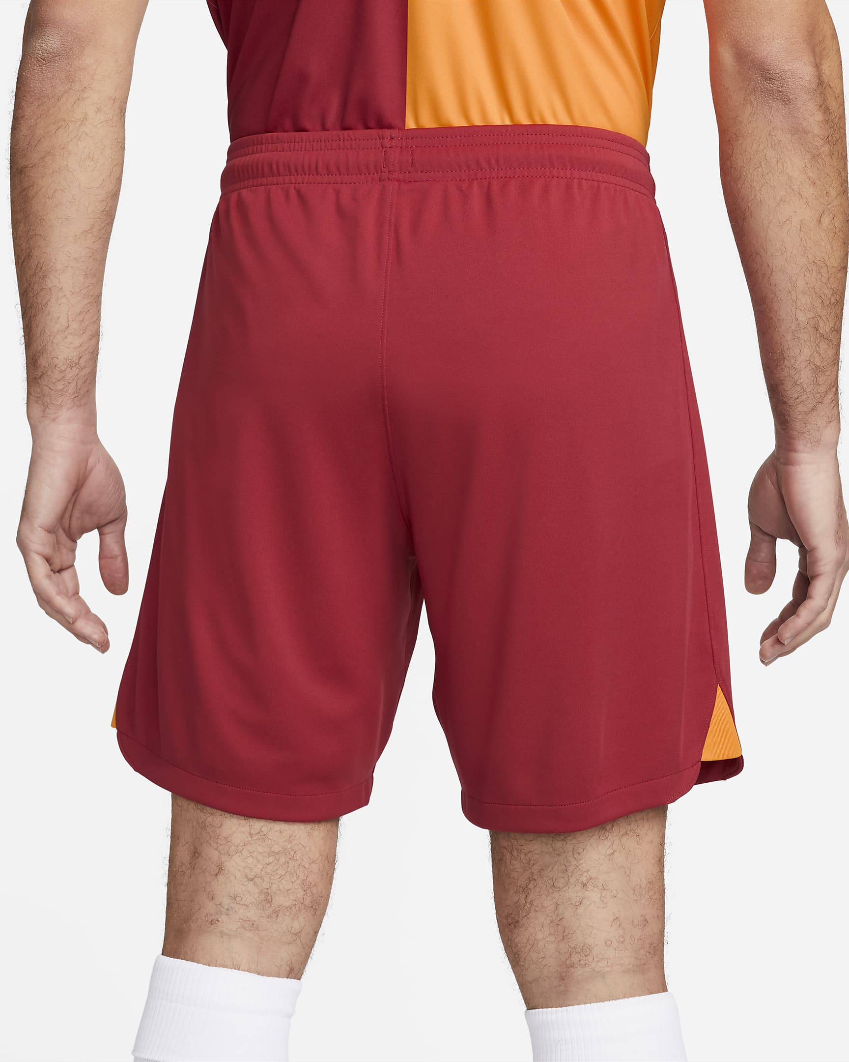 Galatasaray 2023/24 Stadium Home Men's Nike Dri-FIT Football Shorts - Pepper Red/Vivid Orange/Vivid Orange