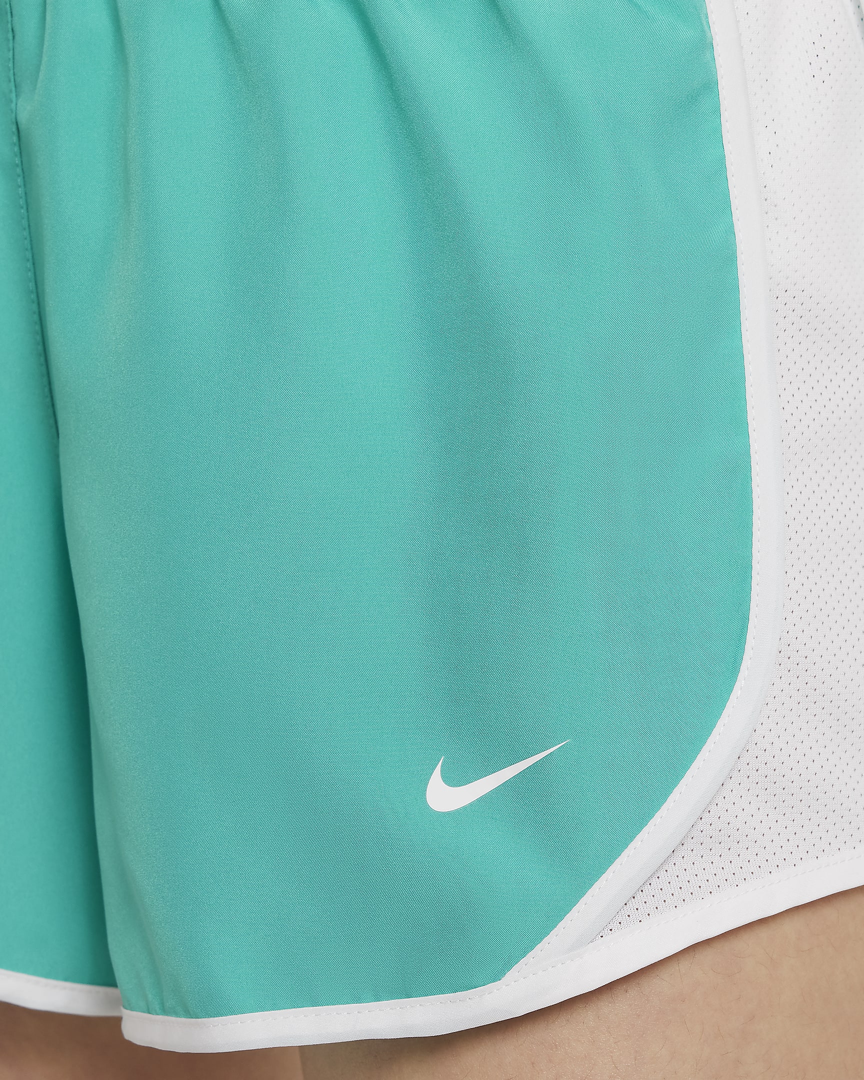 Nike Tempo Older Kids' (Girls') Dri-FIT Running Shorts - Clear Jade II/White/White/White