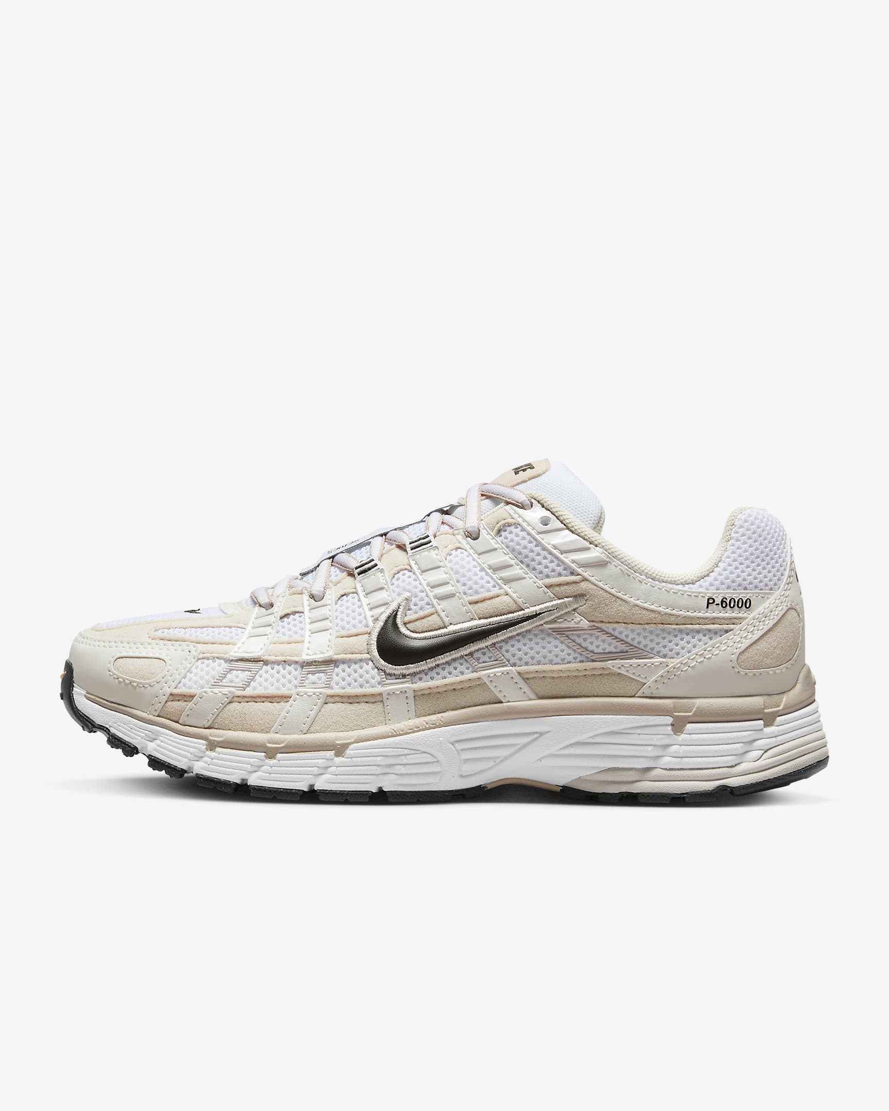 Buty Nike P-6000 - Light Orewood Brown/Biel/Metallic Summit White/Czerń