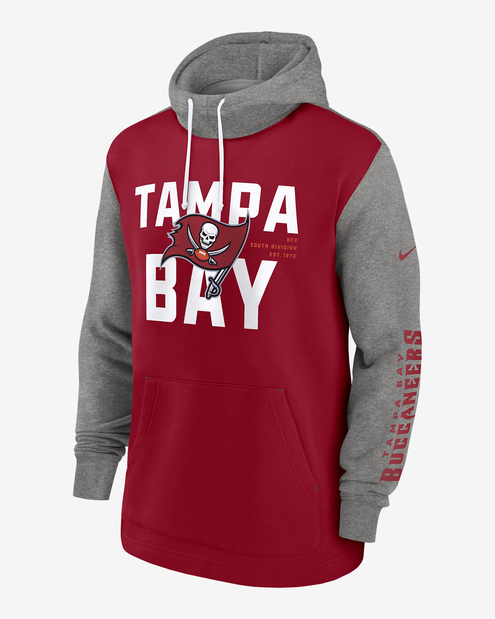 Tampa Bay Buccaneers Color Block Men's Nike NFL Pullover Hoodie. Nike.com