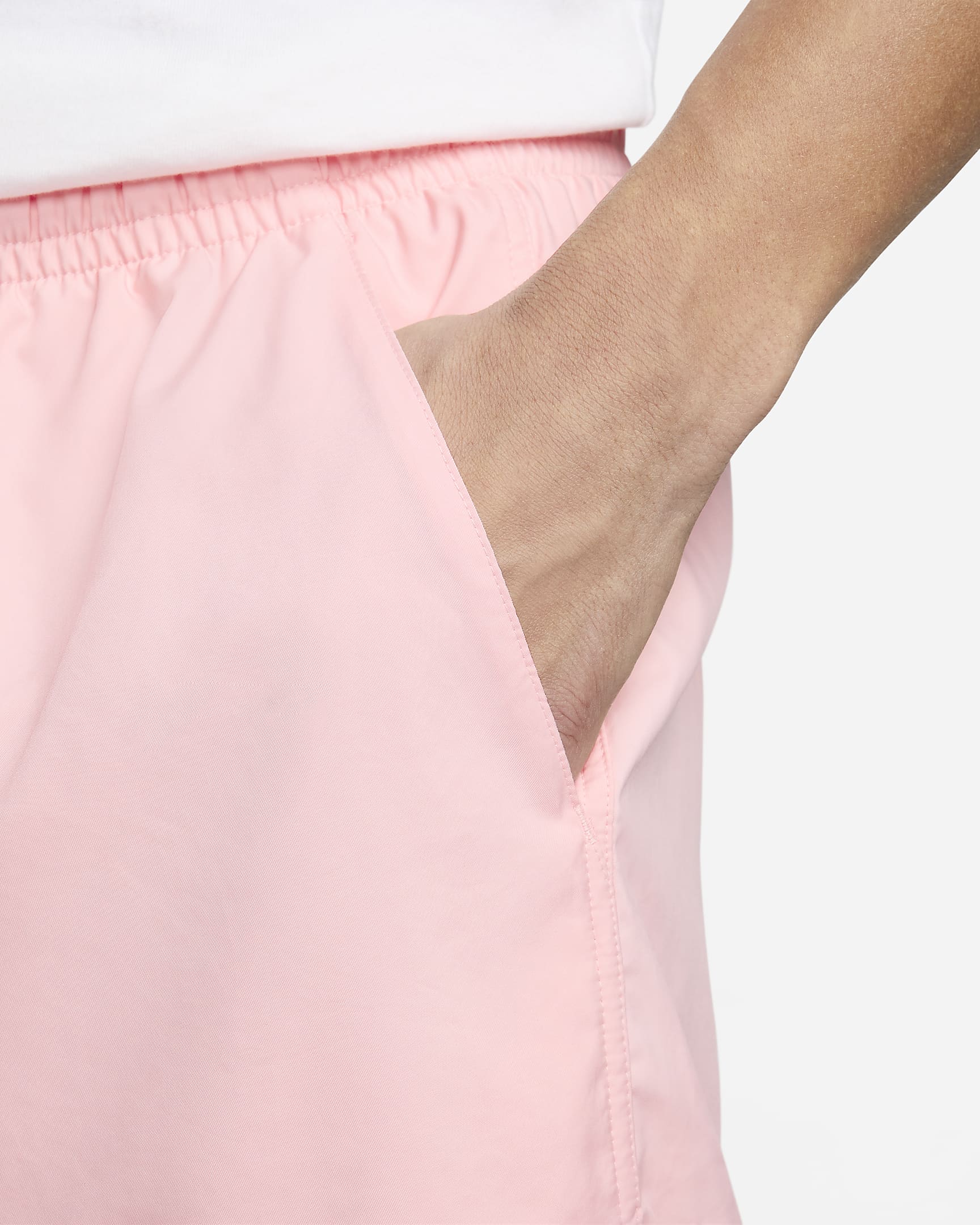 Nike Sportswear Pantalons curts oberts de teixit Woven - Home - Pink Bloom/Blanc