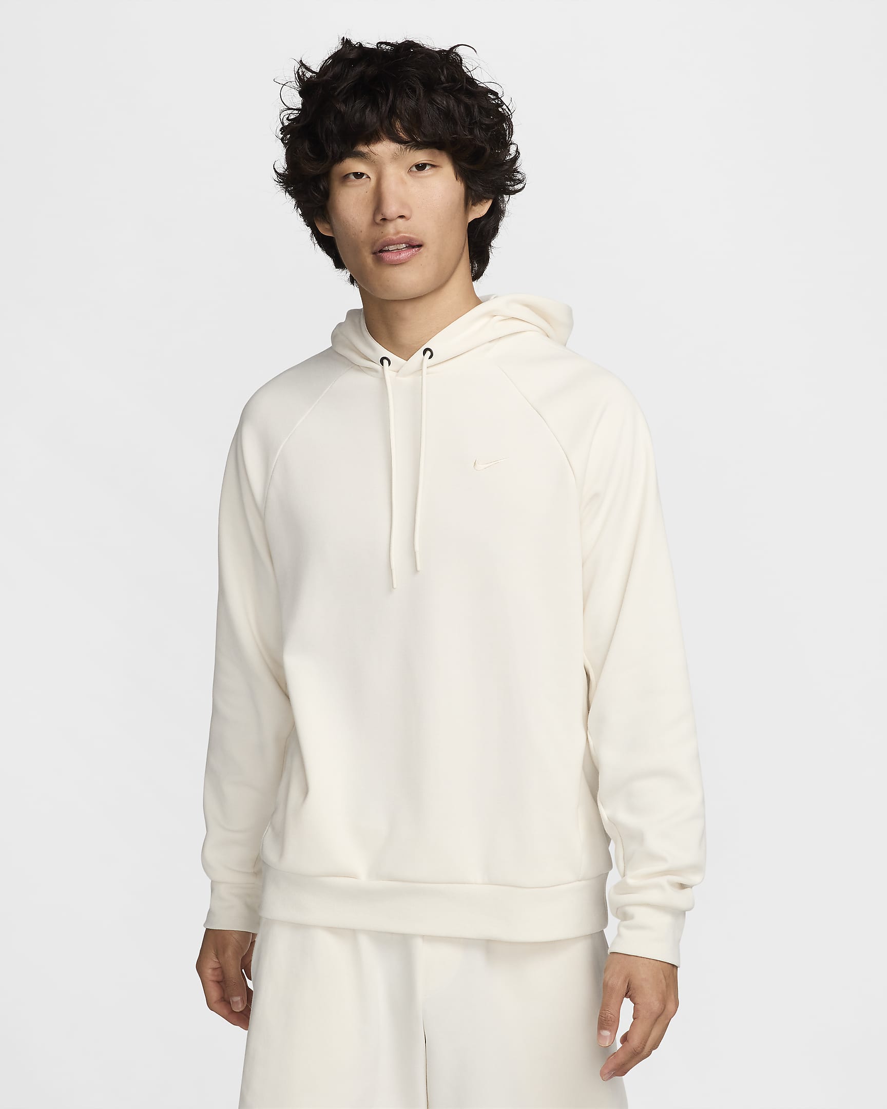 Nike Primary Men's Dri-FIT UV Pullover Versatile Hoodie - Pale Ivory/Pale Ivory