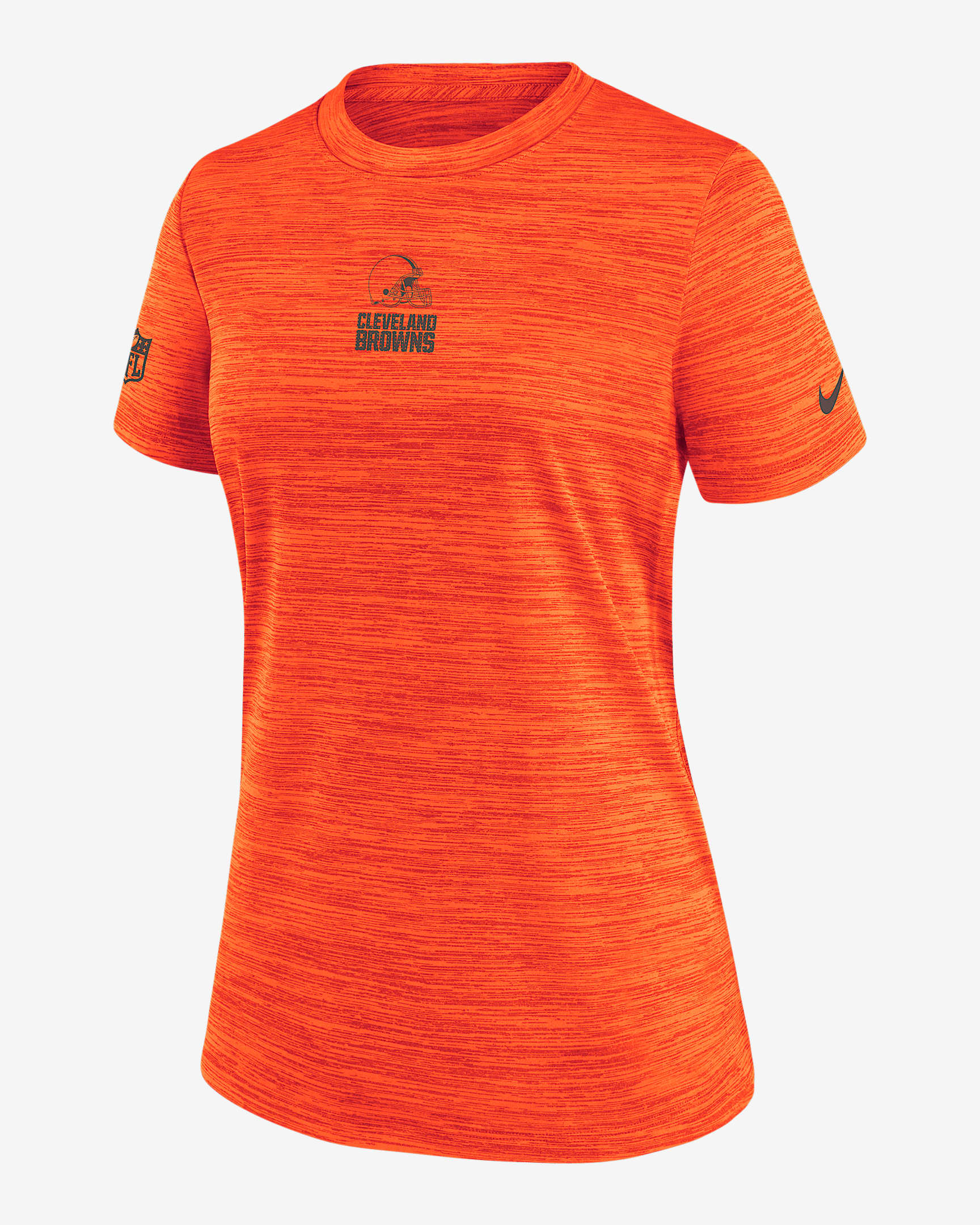 Cleveland Browns Sideline Team Issue Velocity Women's Nike Dri-FIT NFL T-Shirt - Orange