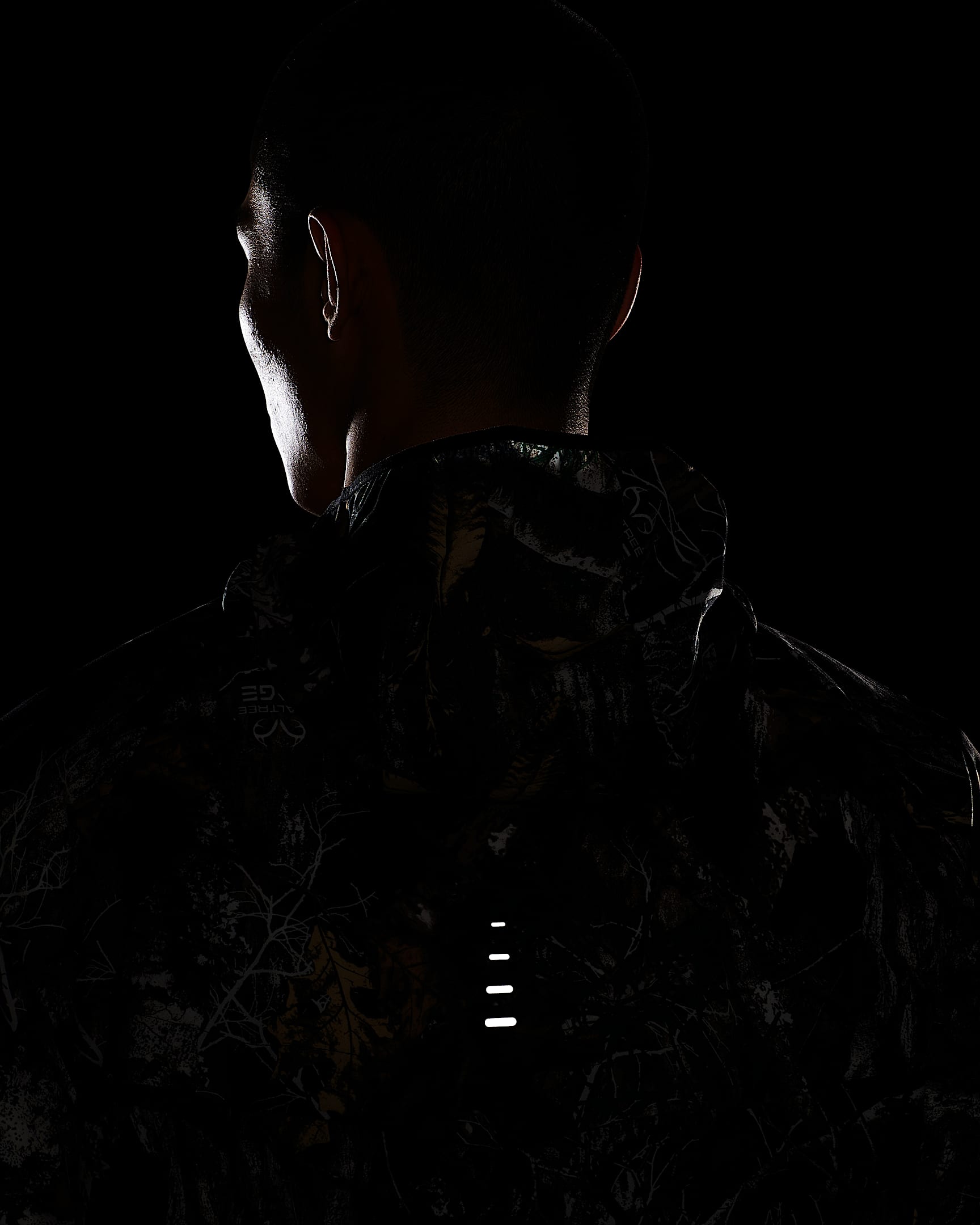 Nike Stride Men's Dri-FIT Realtree Running Jacket - Anthracite/Black