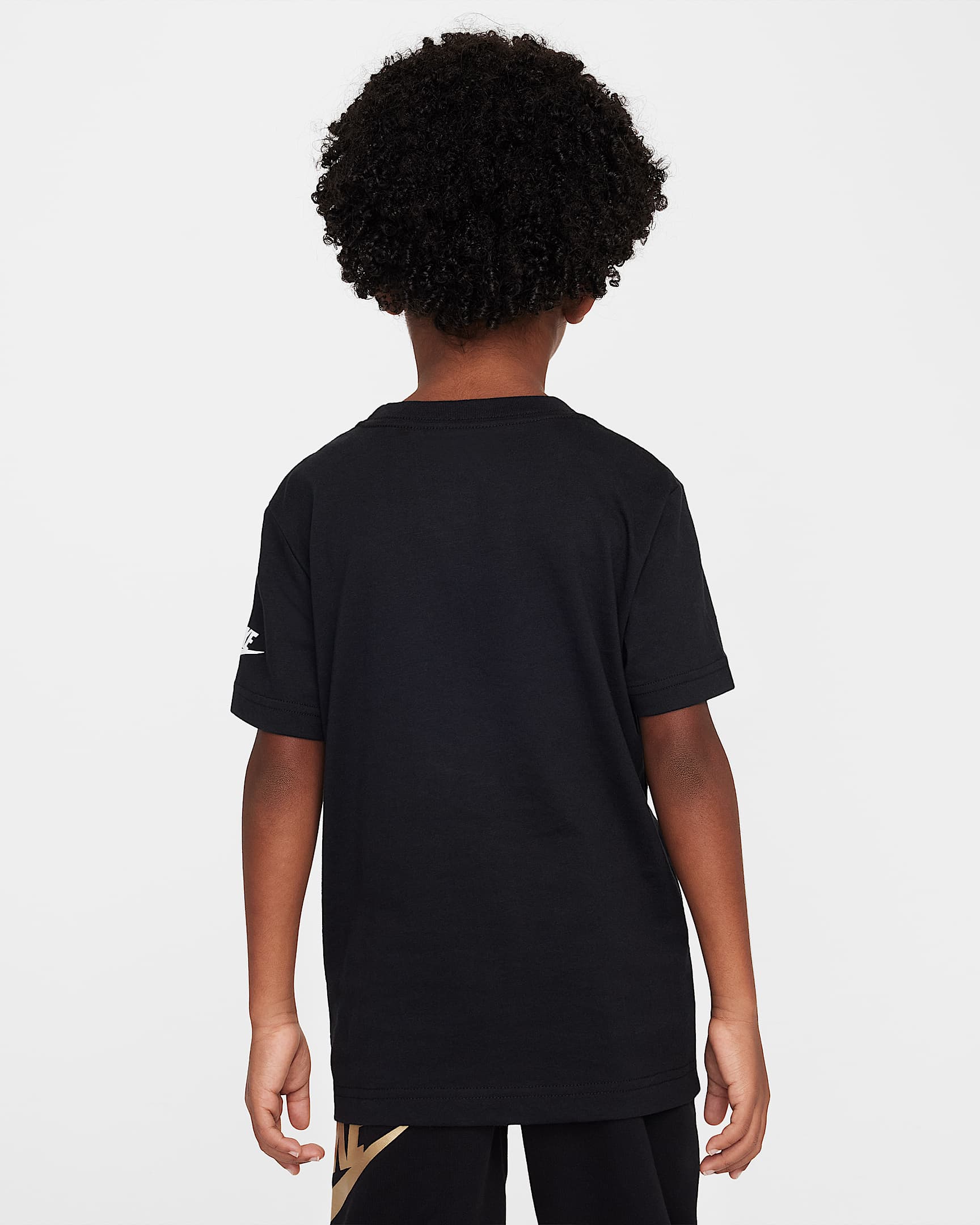 Playera Futura metalizada para niños talla pequeña Nike - Negro