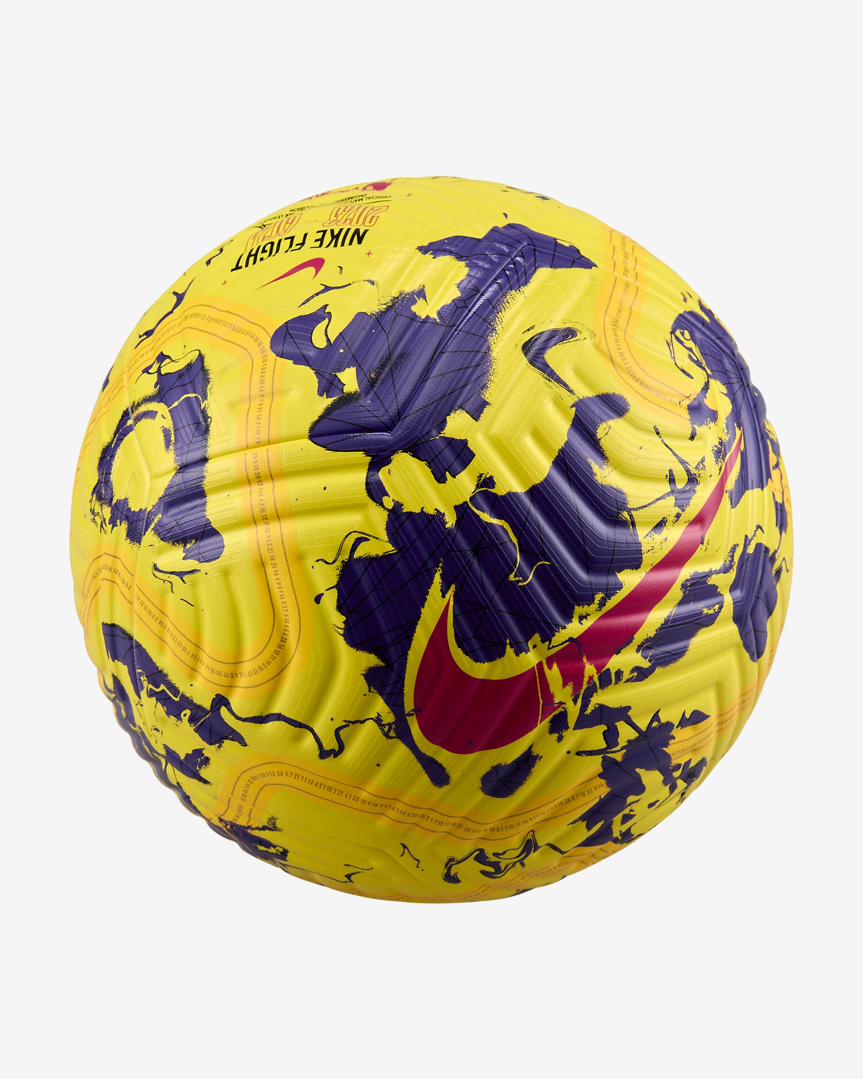 premier league ball yellow