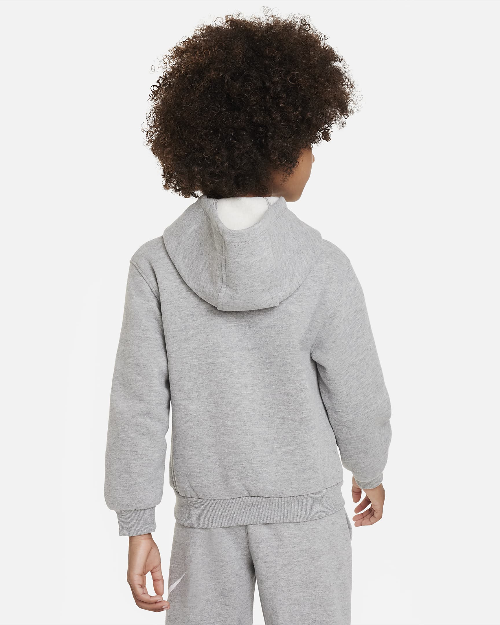 Nike Sportswear Club Fleece Pullover Little Kids Hoodie - Light Grey Heather