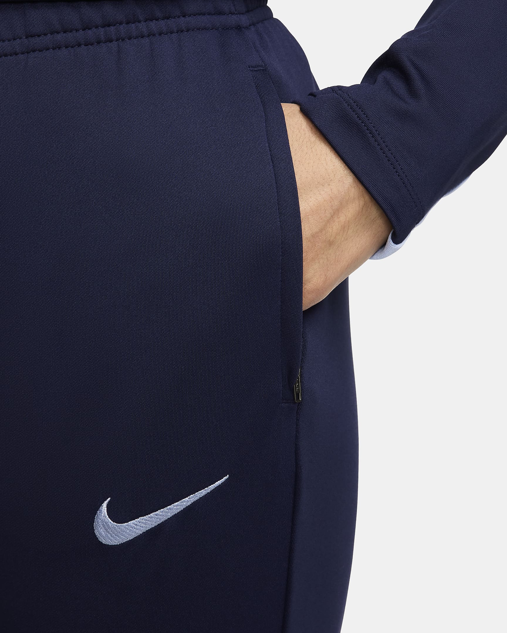 FFF Strike Nike Dri-FIT knit voetbalbroek voor dames - Blackened Blue/Cobalt Bliss/Cobalt Bliss