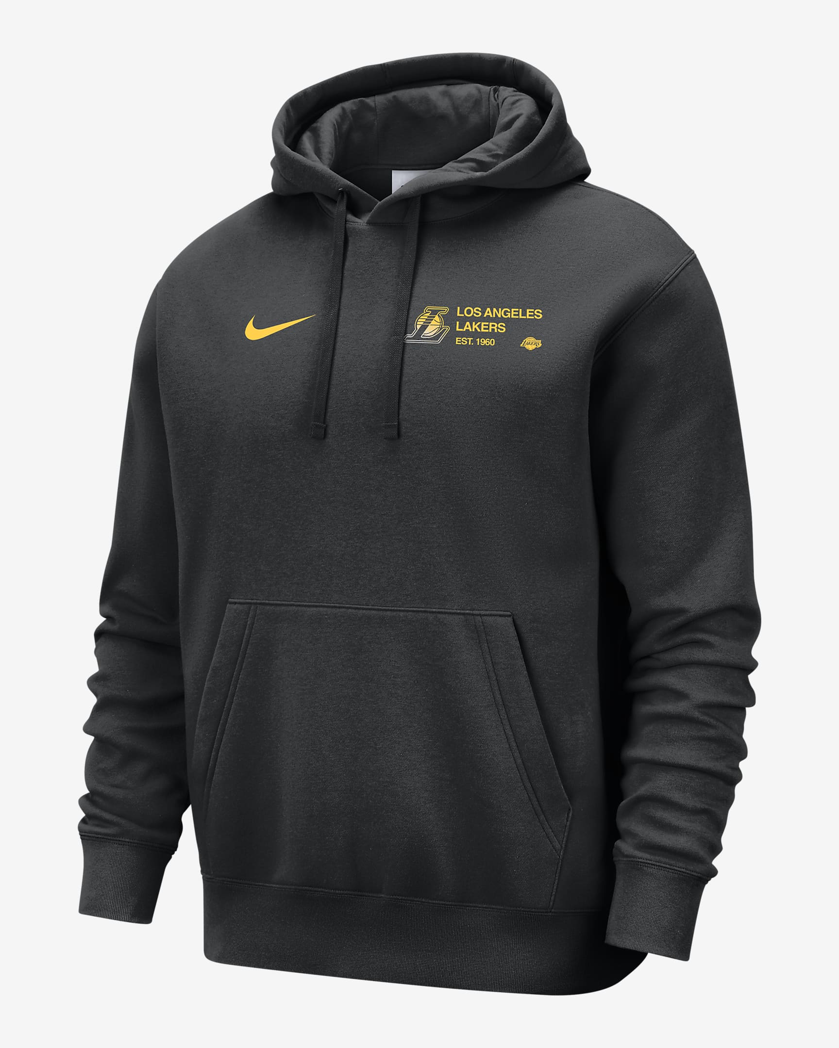 Los Angeles Lakers Club Courtside Men's Nike NBA Pullover Hoodie - Black