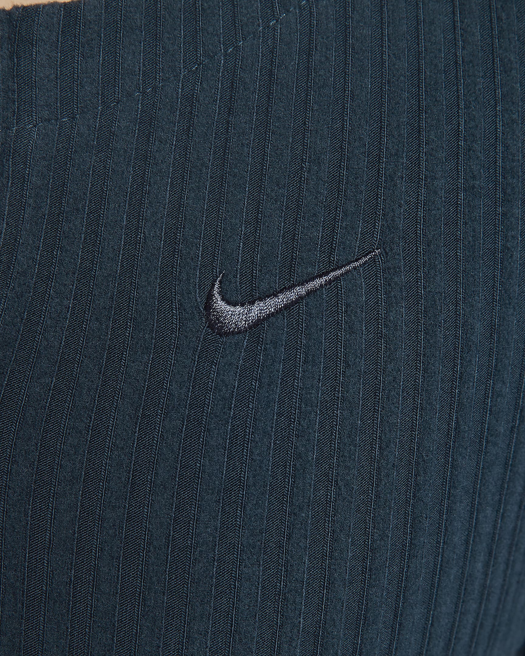 เสื้อคาร์ดิแกนซิปยาวทรงเข้ารูปผู้หญิง Nike Sportswear Chill Rib - Armory Navy/Armory Navy