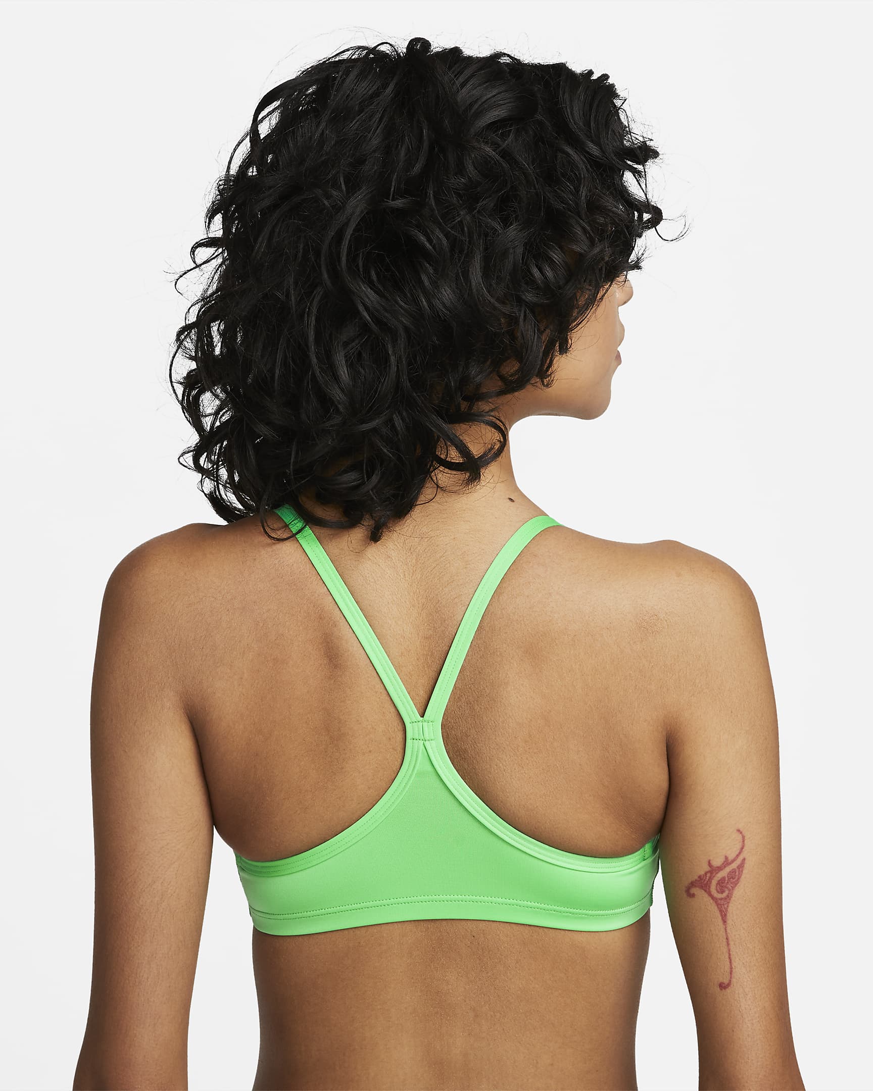 Prenda superior de bikini con espalda deportiva Nike Essential - Algas eléctricas