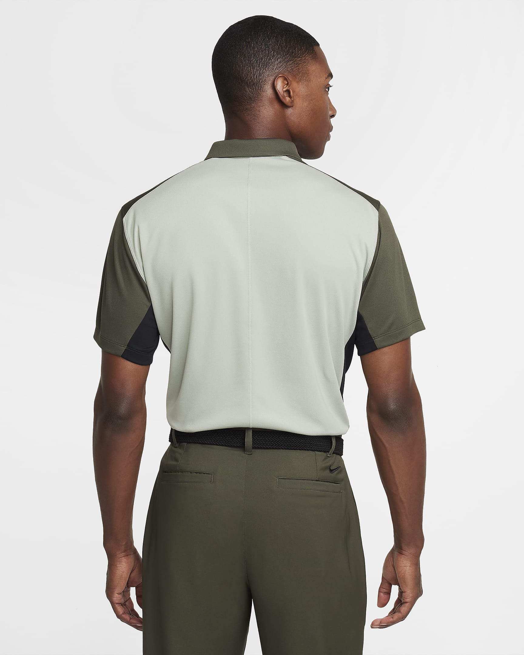 Nike Victory+ Men's Dri-FIT Golf Polo - Cargo Khaki/Black/Jade Horizon/Black