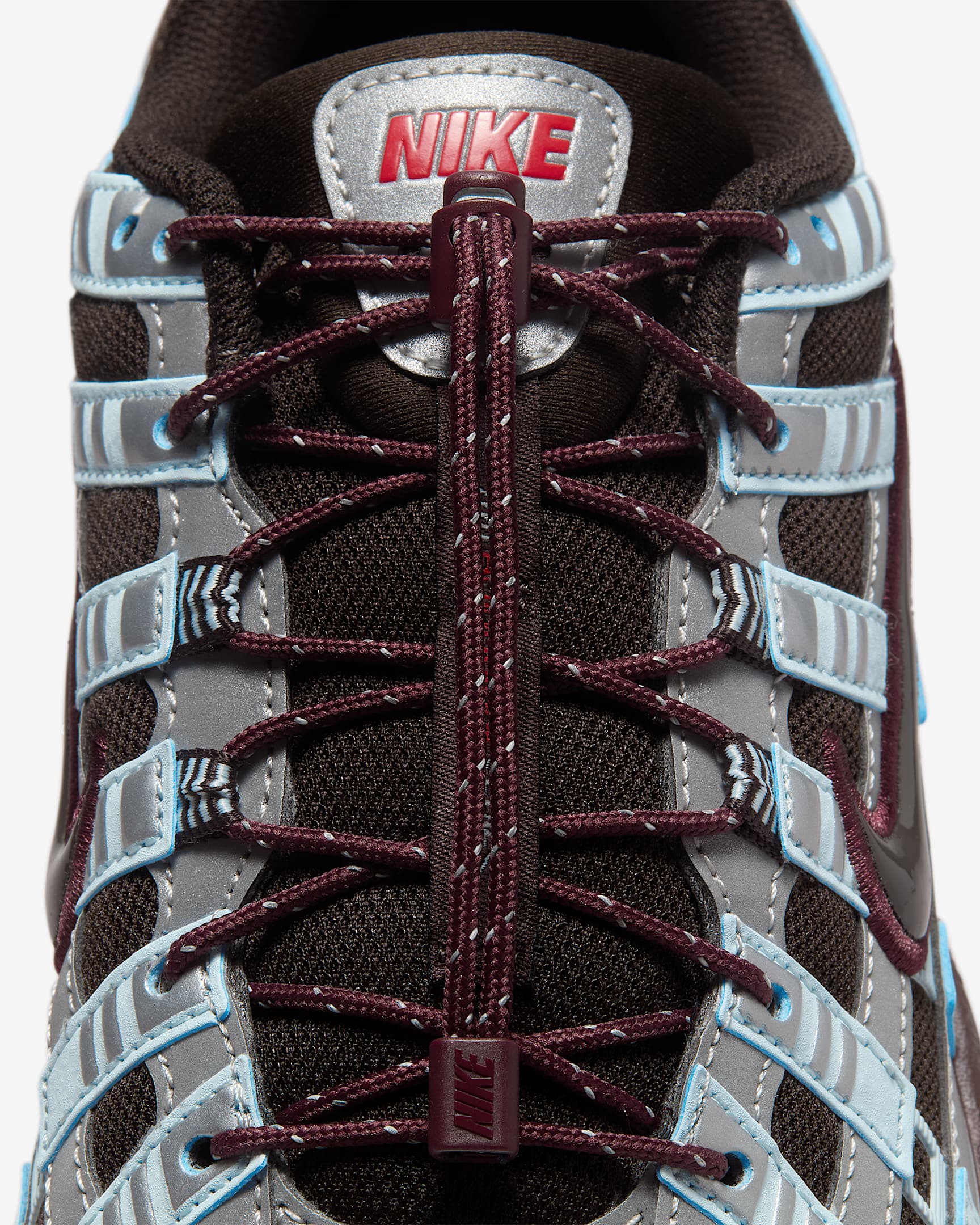 Nike P-6000 Kadın Ayakkabısı - Glacier Blue/Velvet Brown/Metallic Silver/Burgundy Crush