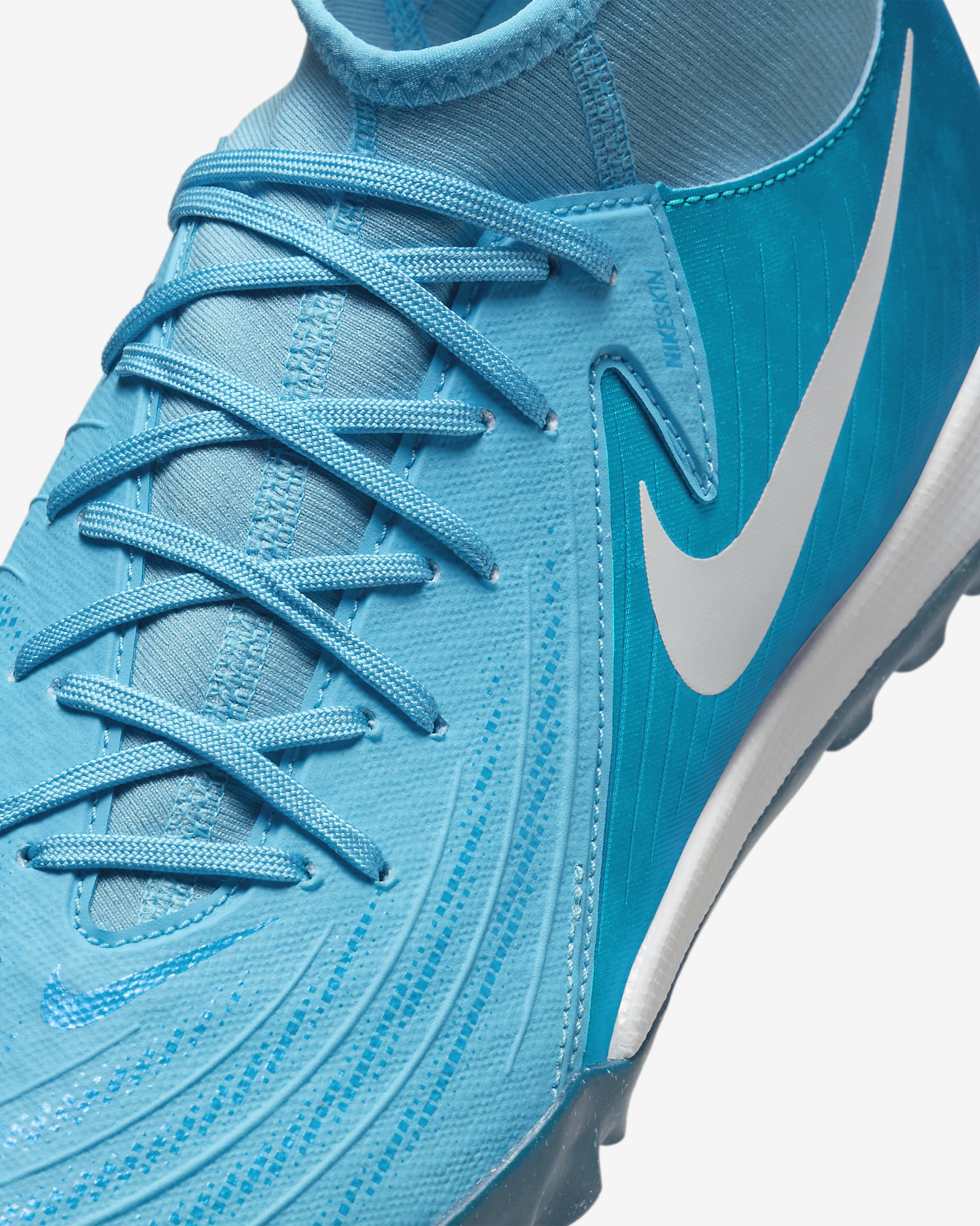 Ποδοσφαιρικά παπούτσια ψηλού προφίλ TF Nike Phantom Luna 2 Academy - Blue Fury/Λευκό