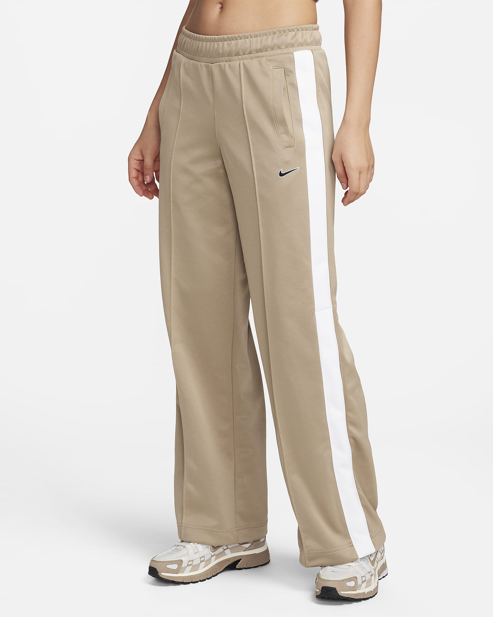 Nike Sportswear Women's Pants - Khaki/White