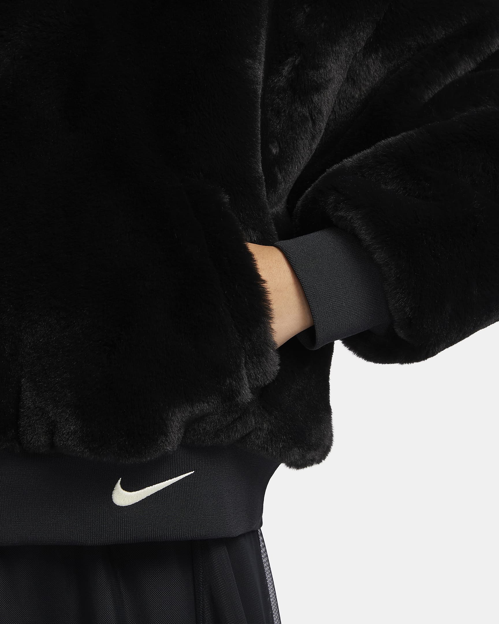 Nike Sportswear Women's Reversible Faux Fur Bomber Jacket. Nike ID