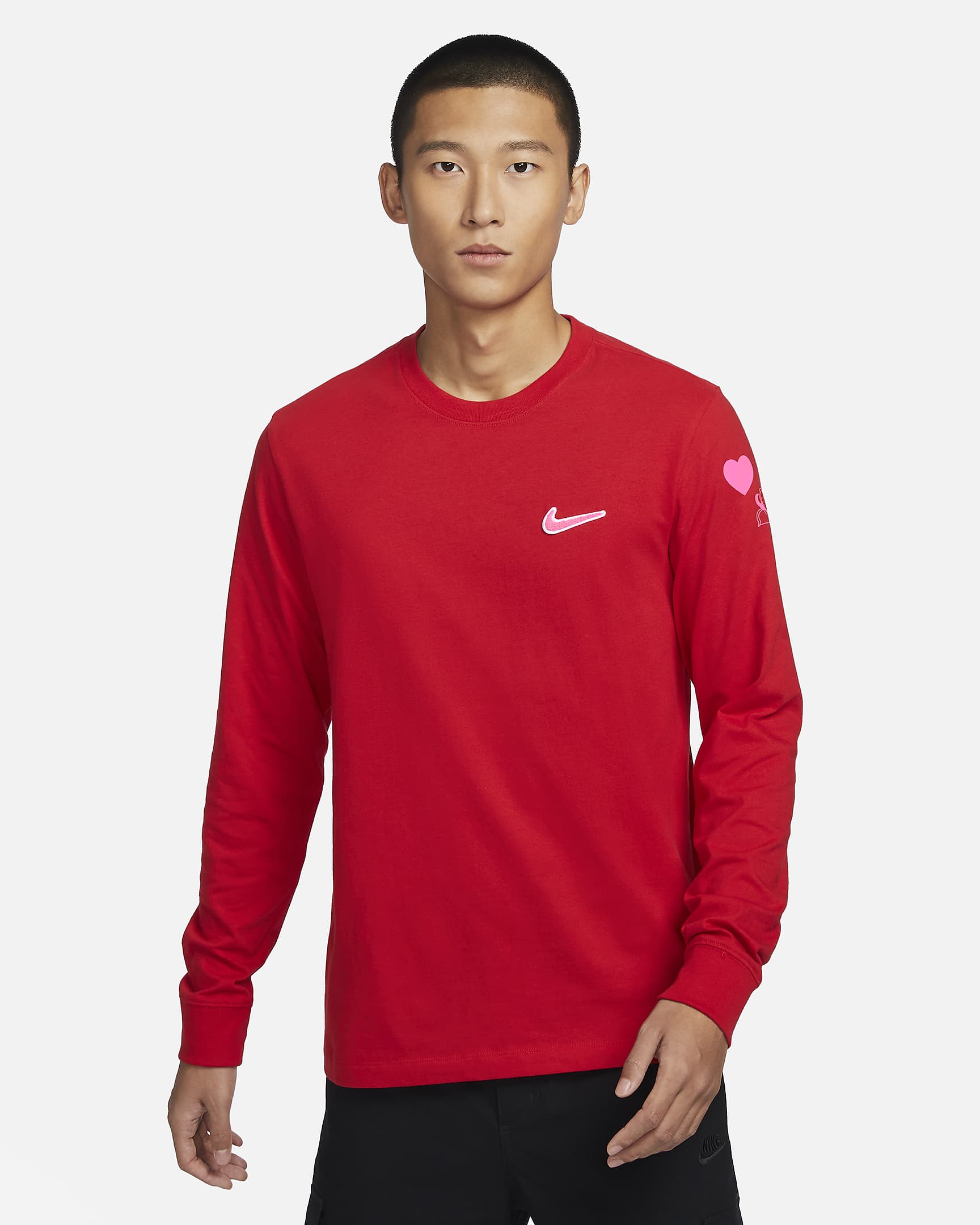 Nike Sportswear Long-Sleeve T-Shirt - University Red