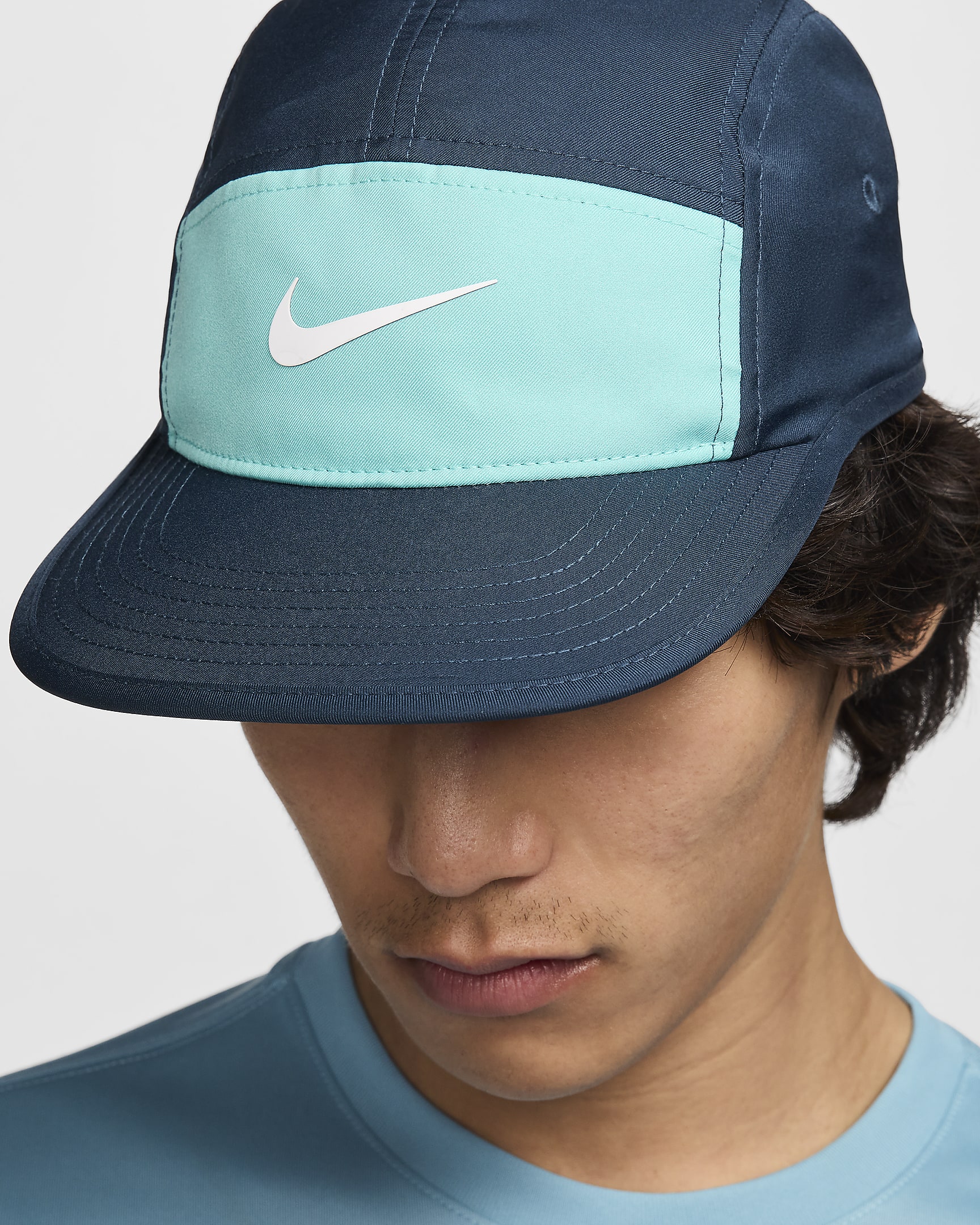 Gorra Swoosh sin estructura - Azul marino militar/Escarcha verde/Antracita/Blanco