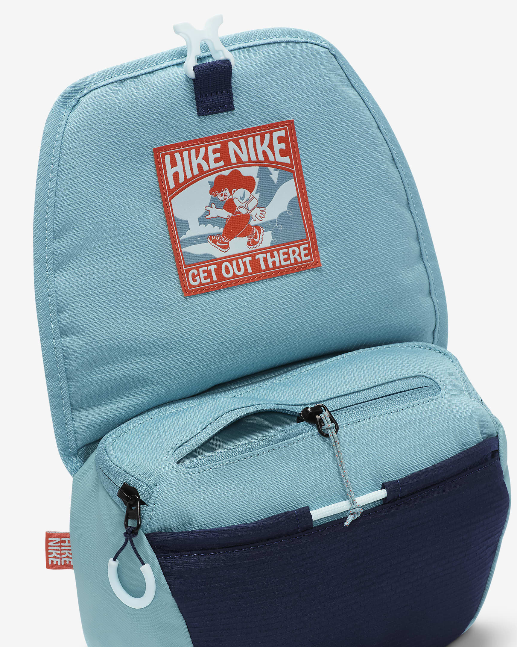 กระเป๋าคาดเอว Nike Hike (4 ล.) - Denim Turquoise/Midnight Navy/Vintage Coral