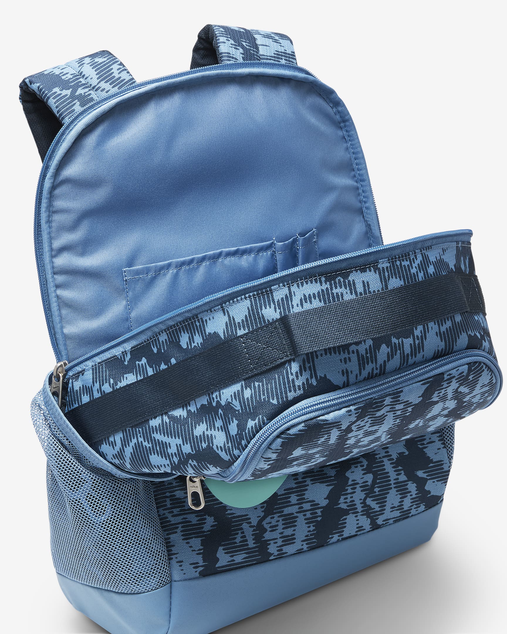 Sac à dos Nike Brasilia pour enfant (18 L) - Armory Navy/Aegean Storm/Green Frost