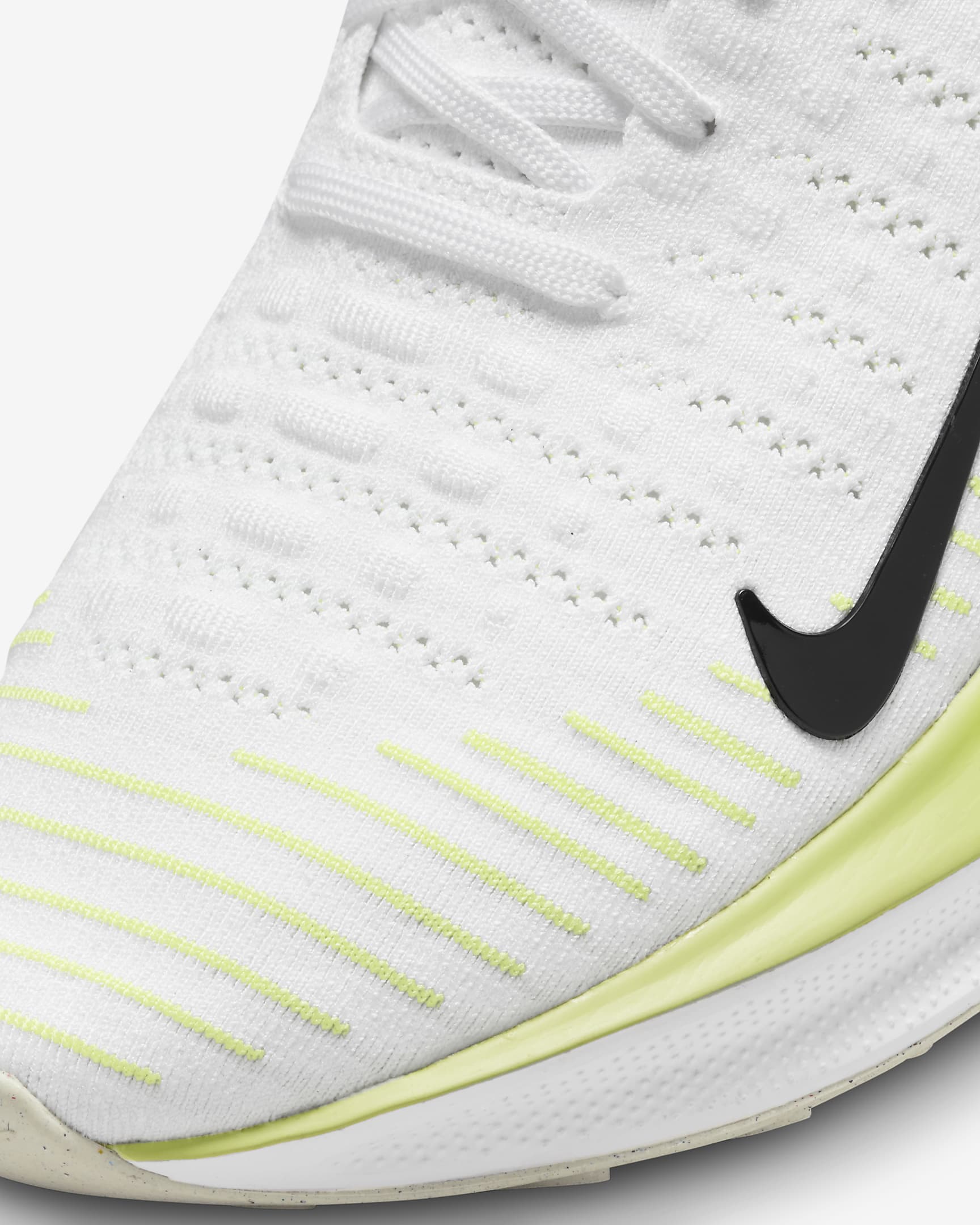 Nike InfinityRN 4 Men's Road Running Shoes - White/Light Lemon Twist/Volt/Black