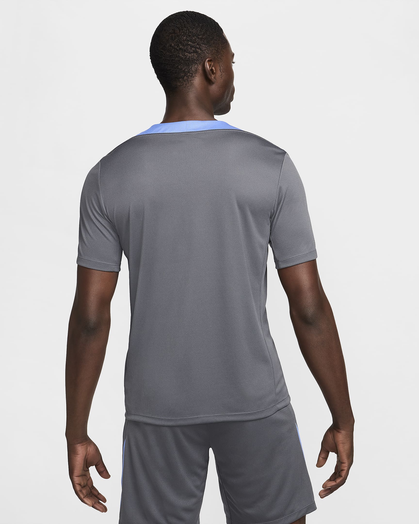 Tottenham Hotspur Strike Nike Dri-FIT rövid ujjú, kötött férfi futballfelső - Dark Grey/Dark Grey/Polar/Grey Fog