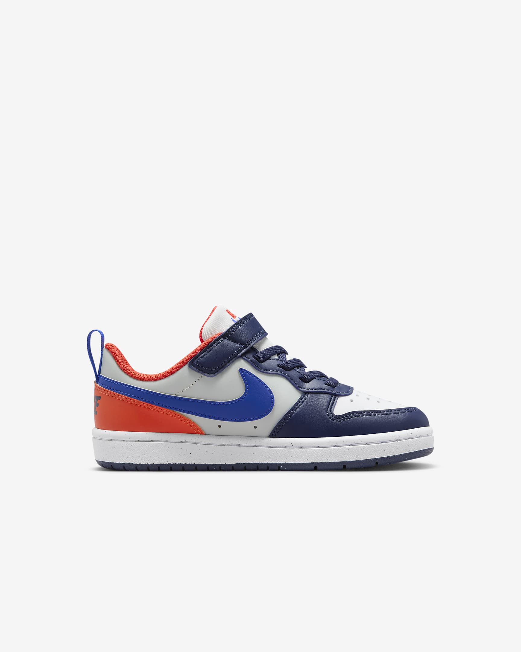 Nike Court Borough Low Recraft Little Kids' Shoes - Midnight Navy/Team Orange/Light Silver/Hyper Royal