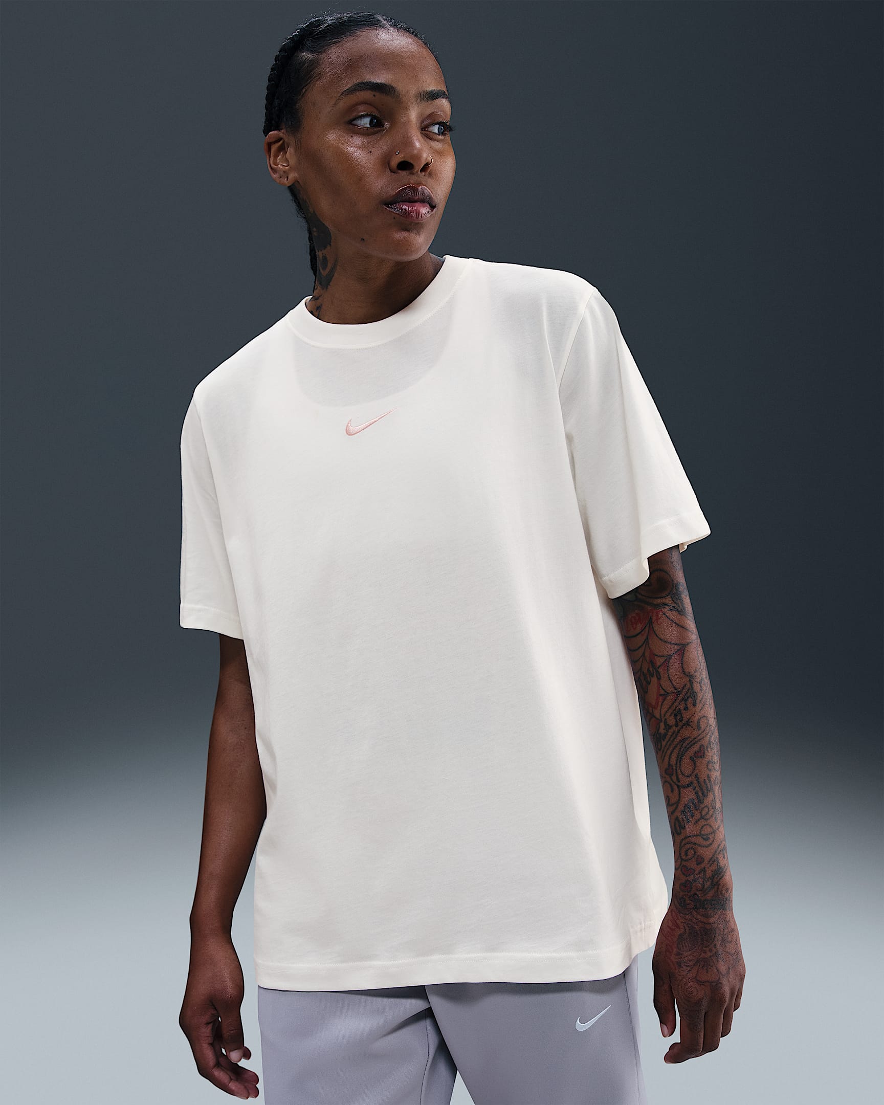 Nike Sportswear Women's T-Shirt - Sail/Washed Coral