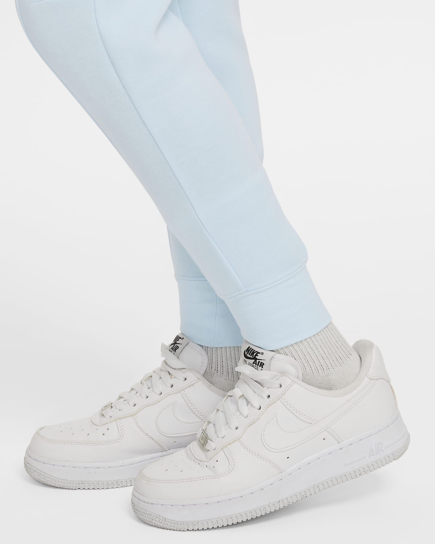 Nike Sportswear Tech Fleece Genç Çocuk (Kız) Jogger'ı - Glacier Blue/Siyah/Siyah