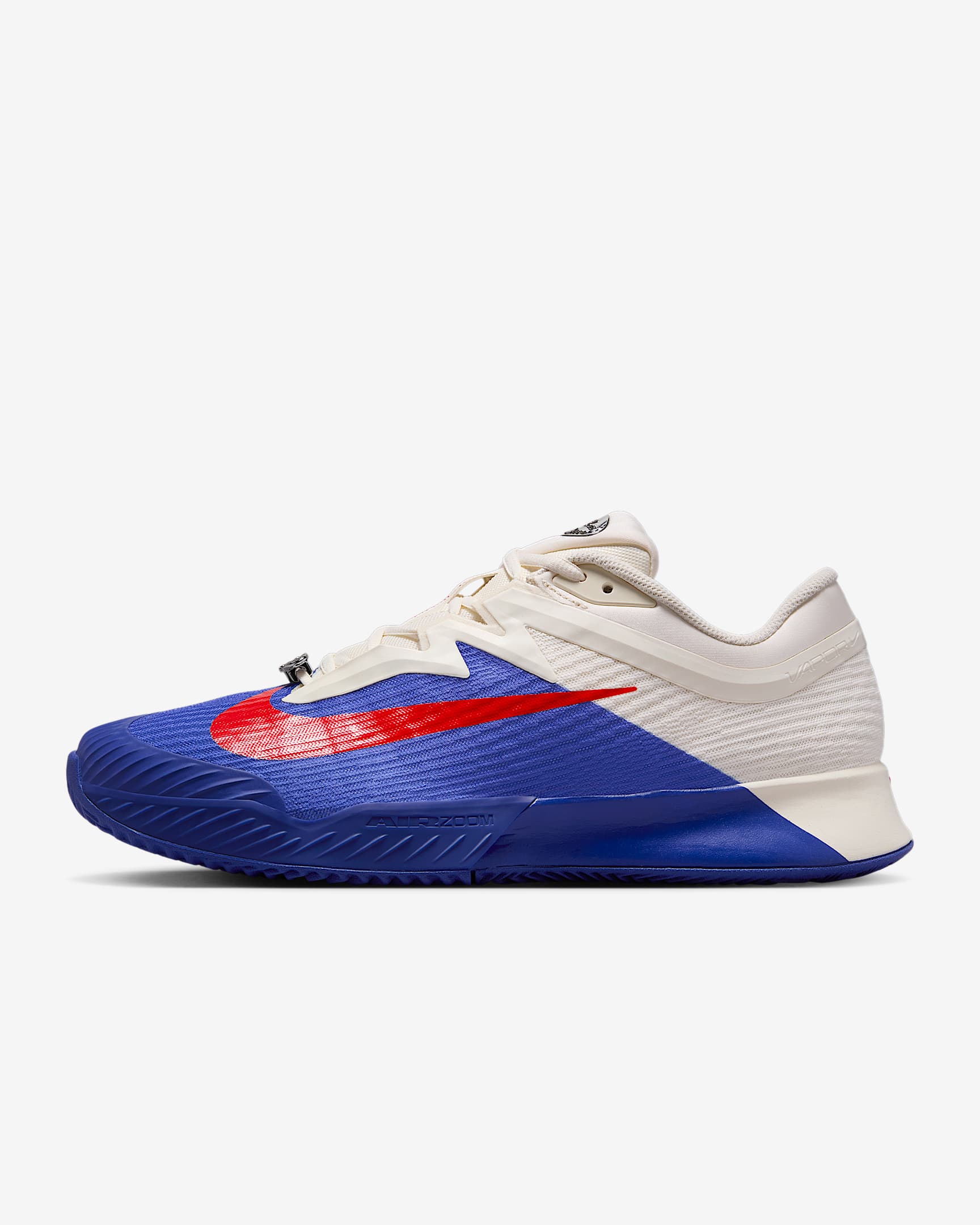 Nike Vapor Pro 3 Premium Men's Clay Court Tennis Shoes - Deep Night/Pale Ivory/Metallic Silver/Light Crimson
