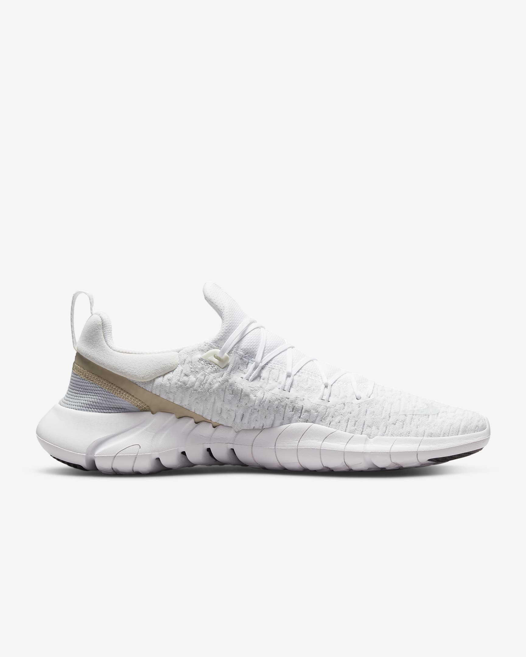 Nike Free Run 5.0 Men's Road Running Shoes - White/Off-White/Pure Platinum/Siren Red