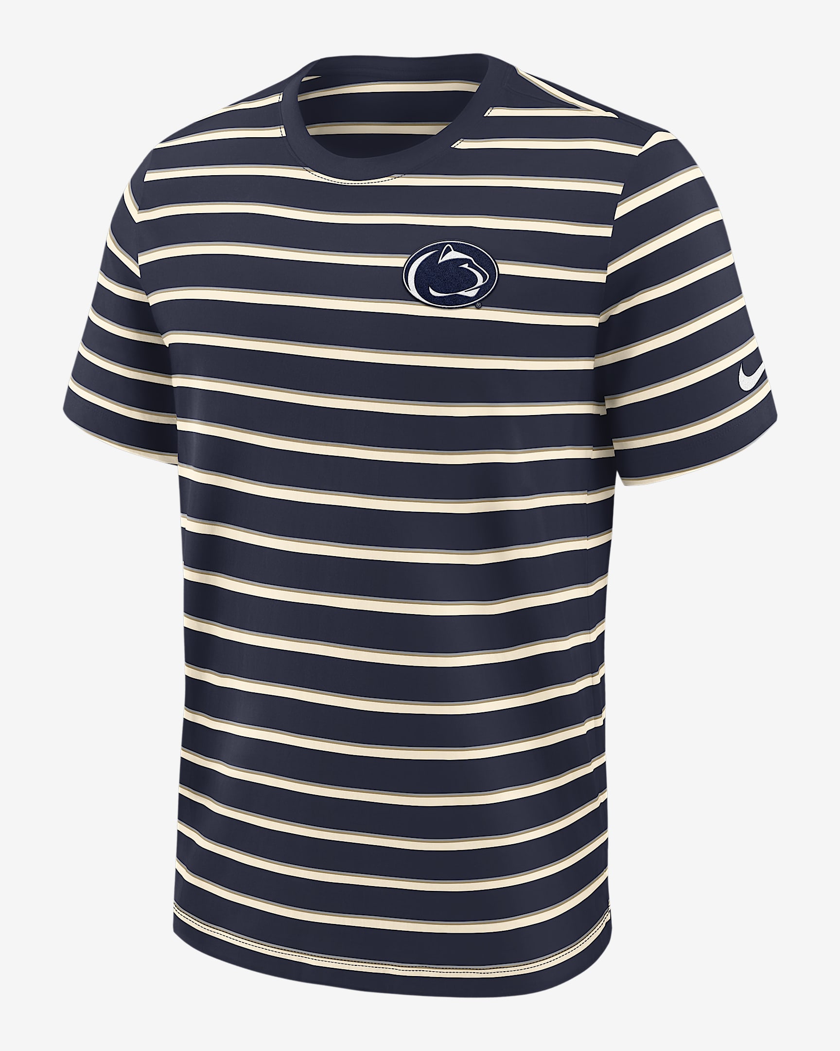 Penn State Athletic Prep Legacy Summit Stripe Men's Nike College T-Shirt - Navy