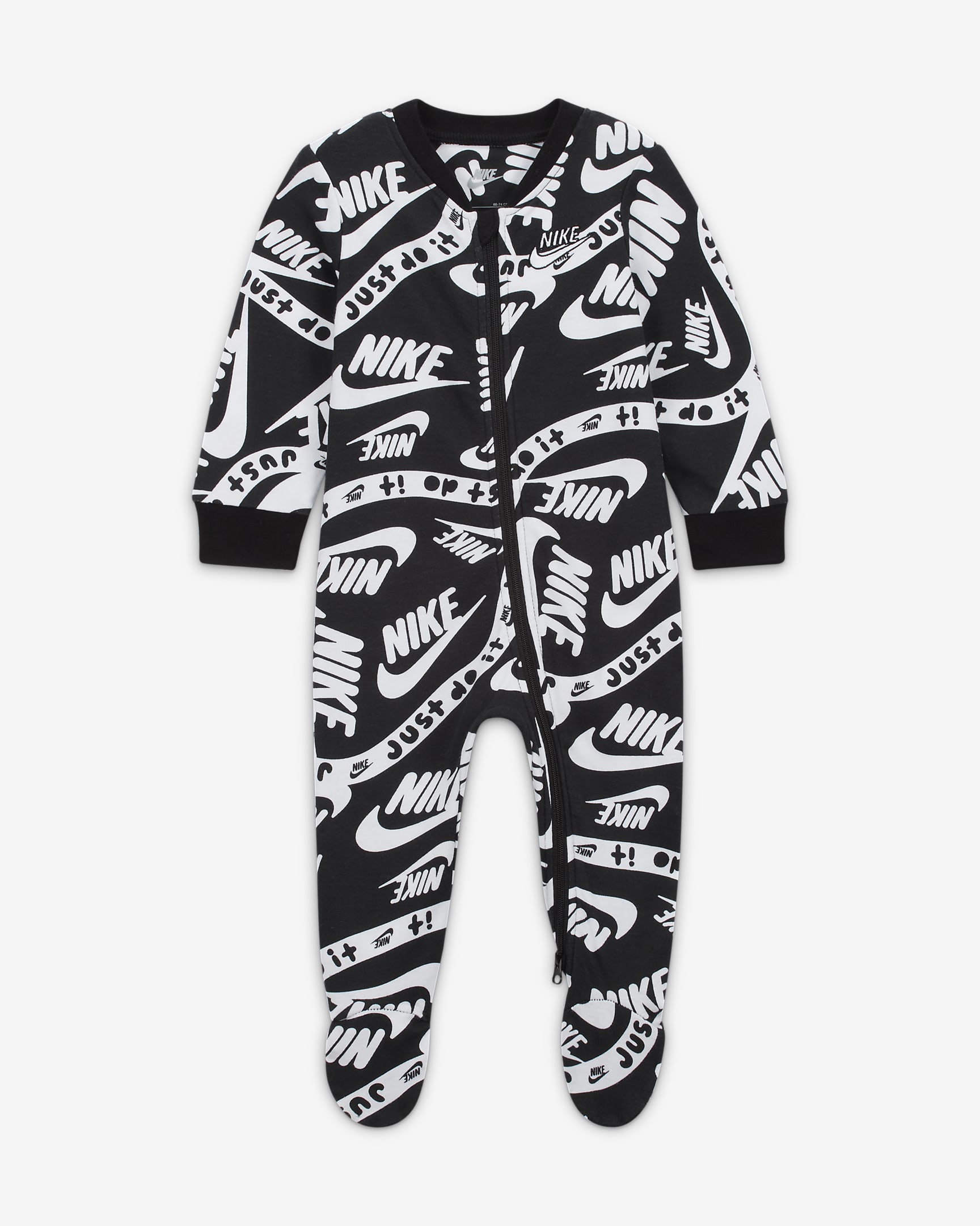 Mono para bebé Nike Sportswear Club Printed Coverall - Negro