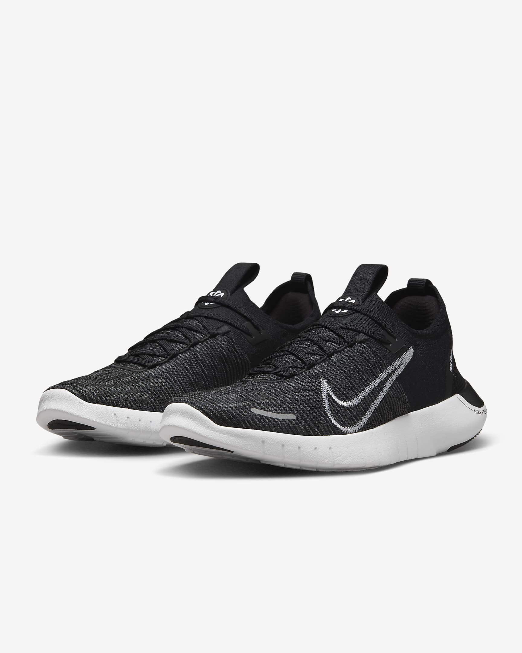 Nike Free RN NN Men's Road Running Shoes - Black/Anthracite/White