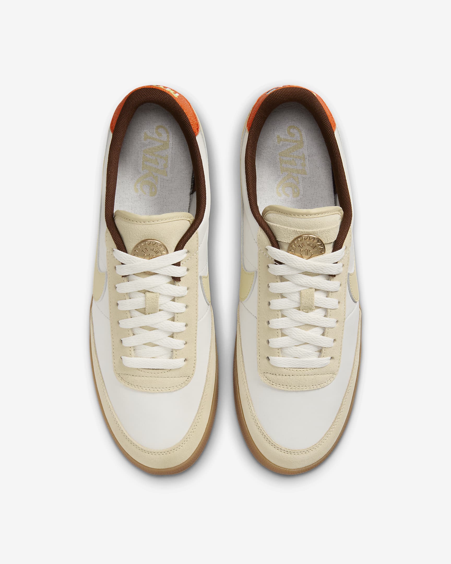 Nike Killshot 2 Leather Men's Shoes - Sail/Gum Light Brown/Safety Orange/Team Gold