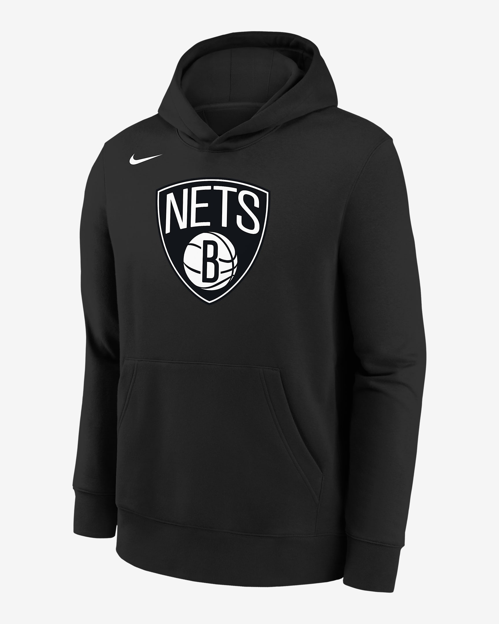 Brooklyn Nets Older Kids' Nike NBA Fleece Pullover Hoodie. Nike DK