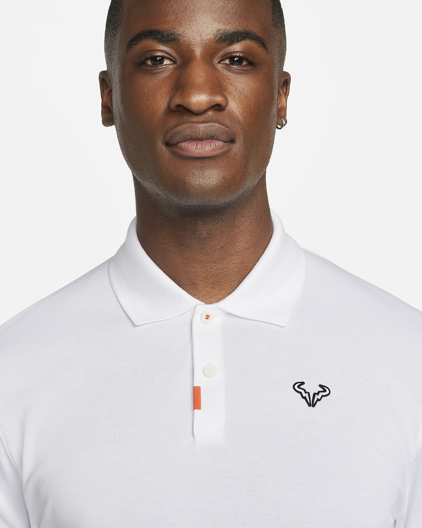 Polo coupe slim The Nike Polo Rafa pour Homme - Blanc/Noir