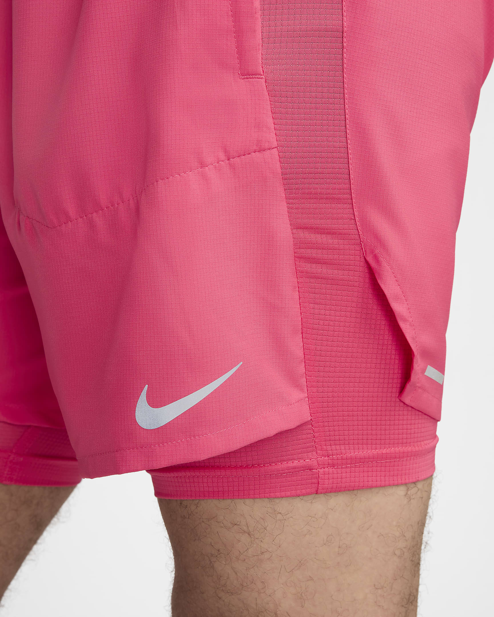 Shorts da running Hybrid 13 cm Dri-FIT Nike Stride – Uomo - Aster Pink/Aster Pink/Nero