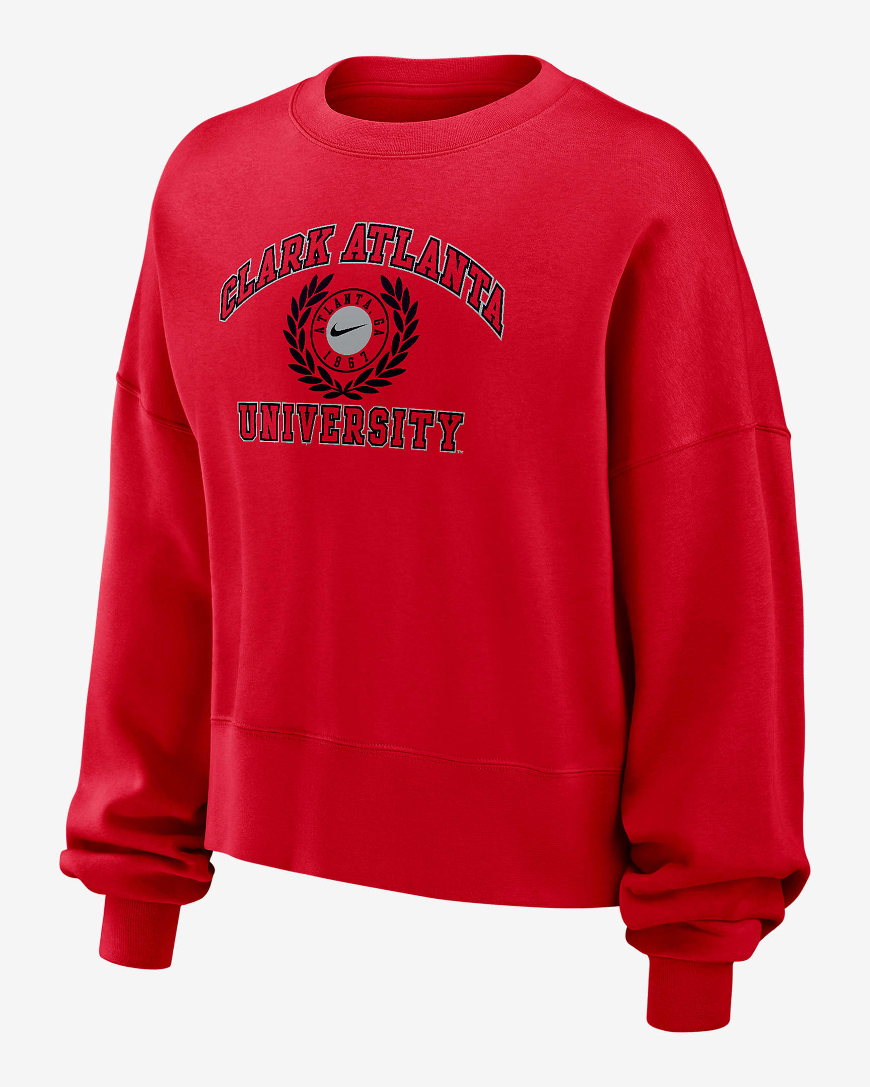 Clark Atlanta Women's Nike College Crew-Neck Sweatshirt - University Red