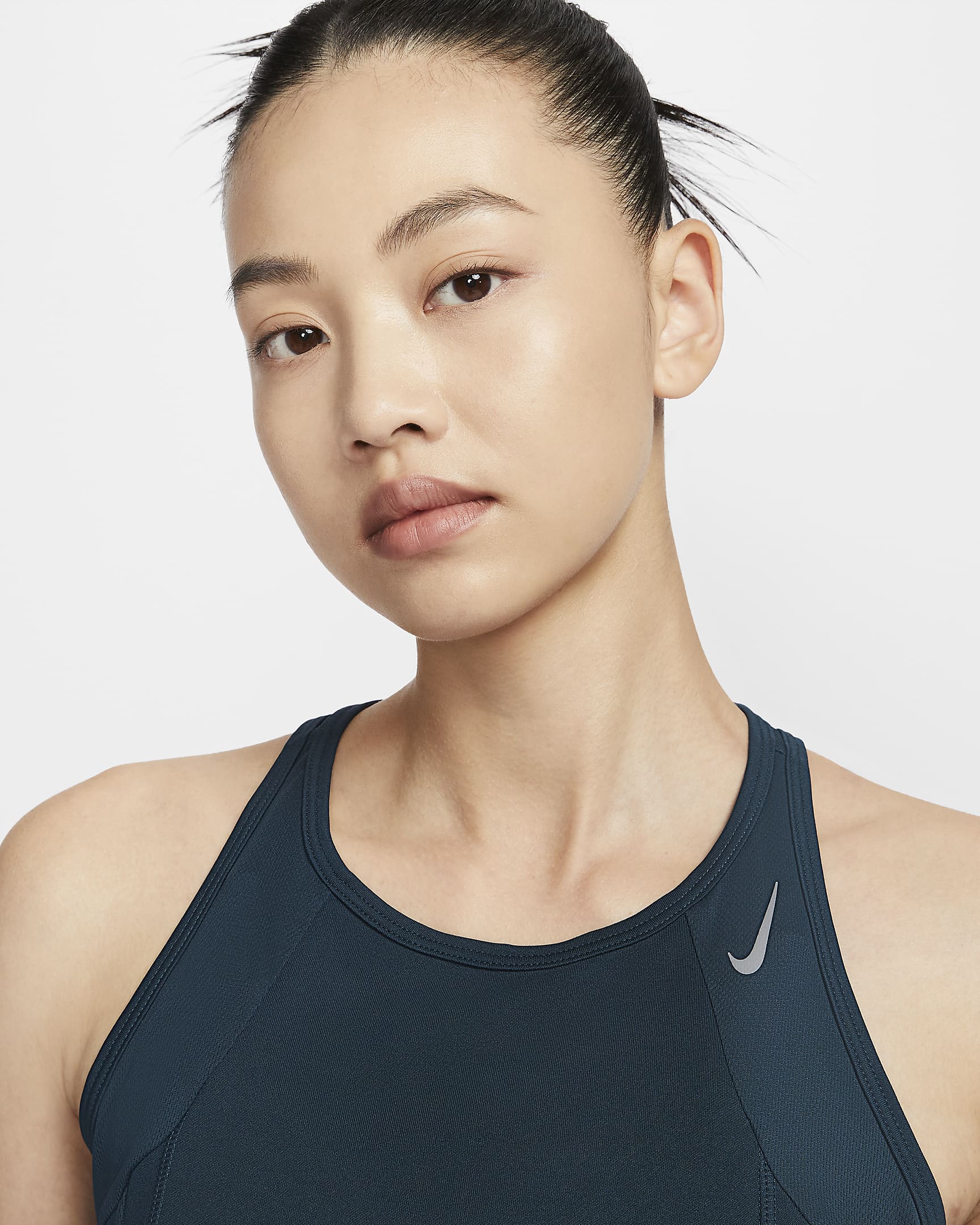 เสื้อกล้ามวิ่งผู้หญิง Dri-FIT Nike Fast - Armory Navy