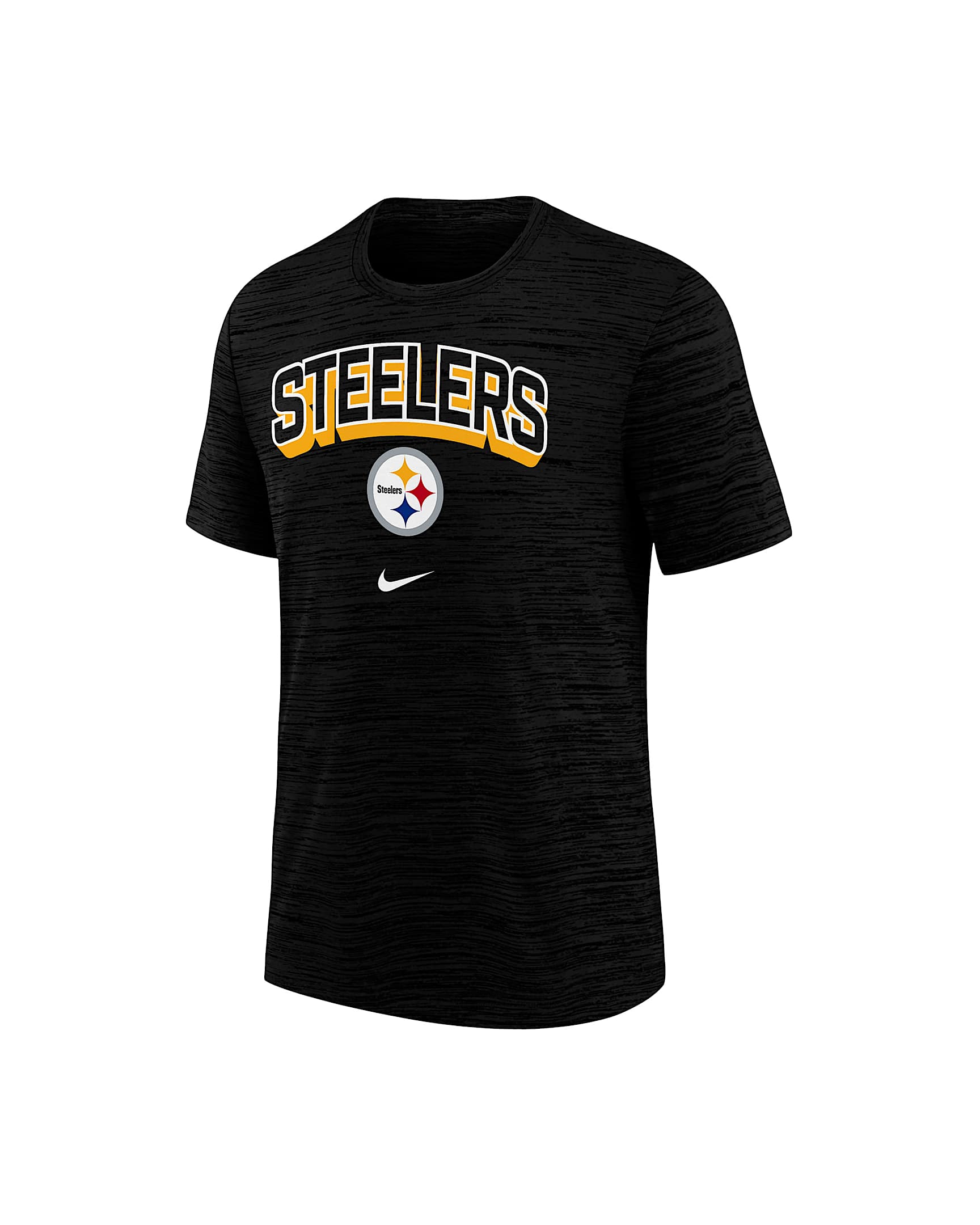Pittsburgh Steelers Sideline Velocity Big Kids’ Nike Dri-FIT NFL T-Shirt - Black