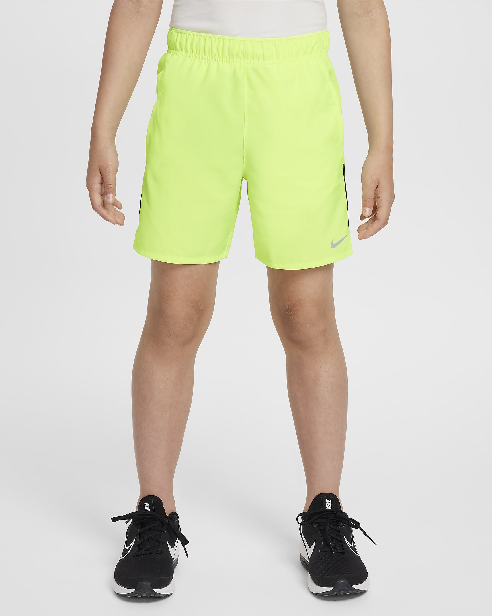 Nike Dri-FIT Challenger Trainingsshorts für ältere Kinder (Jungen) - Volt/Schwarz