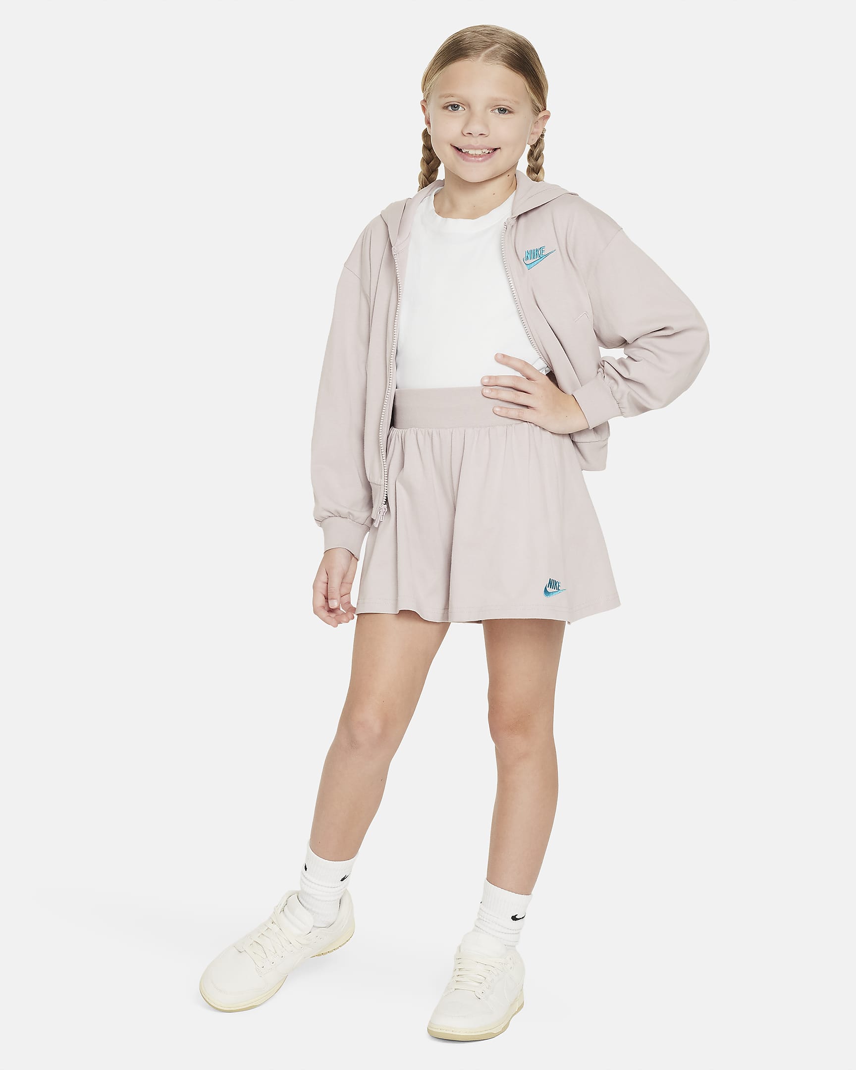 Nike Sportswear Shorts für ältere Kinder (Mädchen) - Platinum Violet/Aquamarine