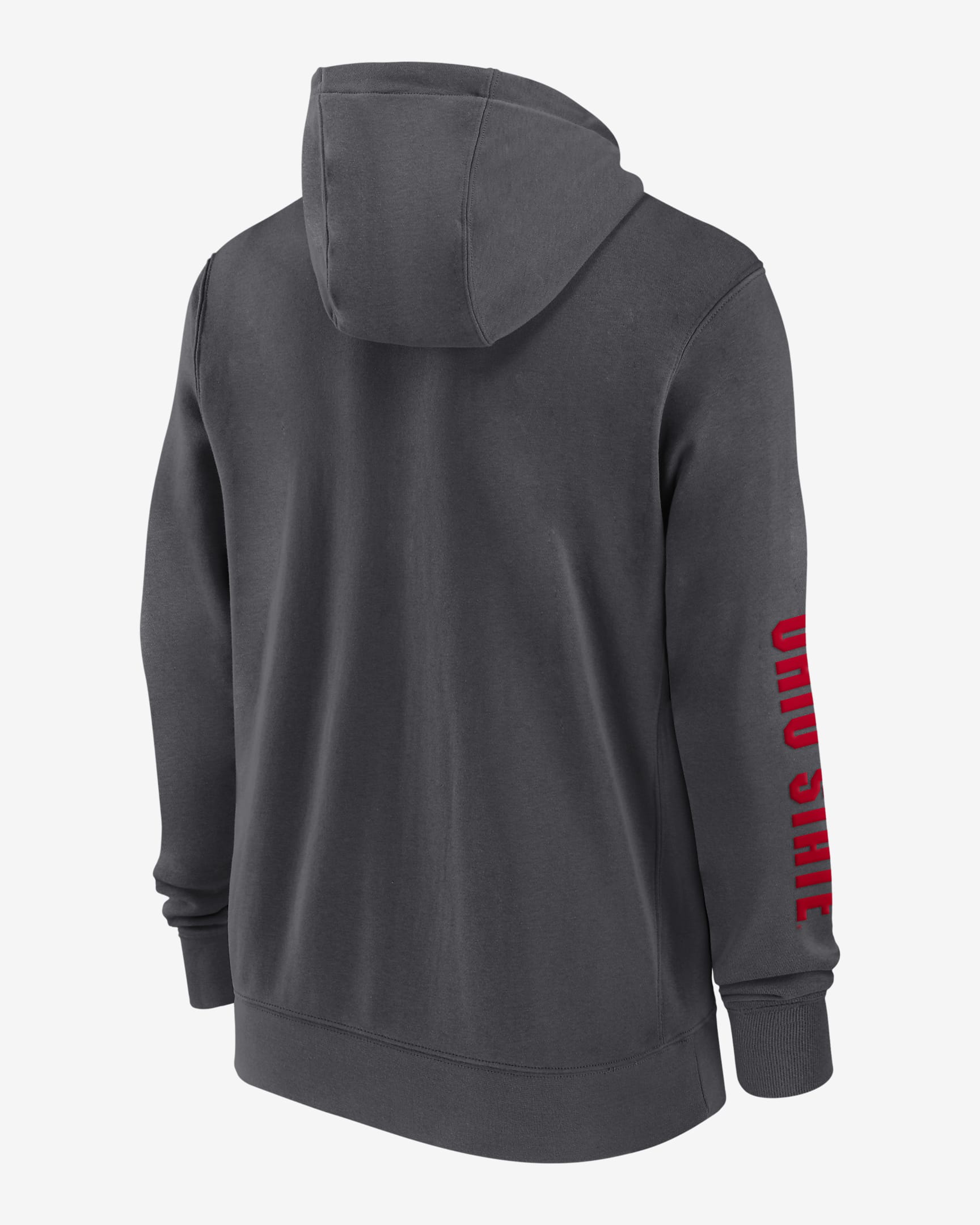 Ohio State Buckeyes Sideline Team Issue Men's Nike College Full-Zip Hoodie - Anthracite